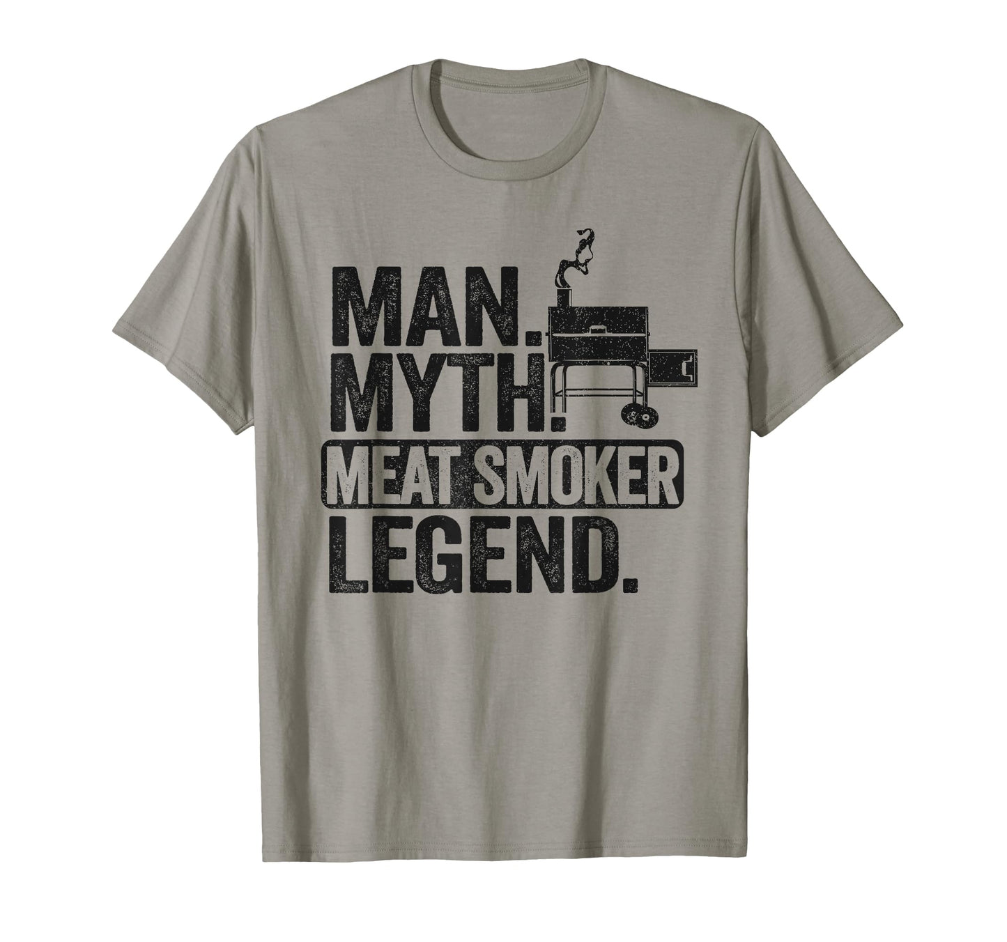 Myth Meat Smoker Legend Dad Grillfather T-Shirt - Aesthetic Graphic Unisex - T-Shirt, Sweatshirt, Hoodie