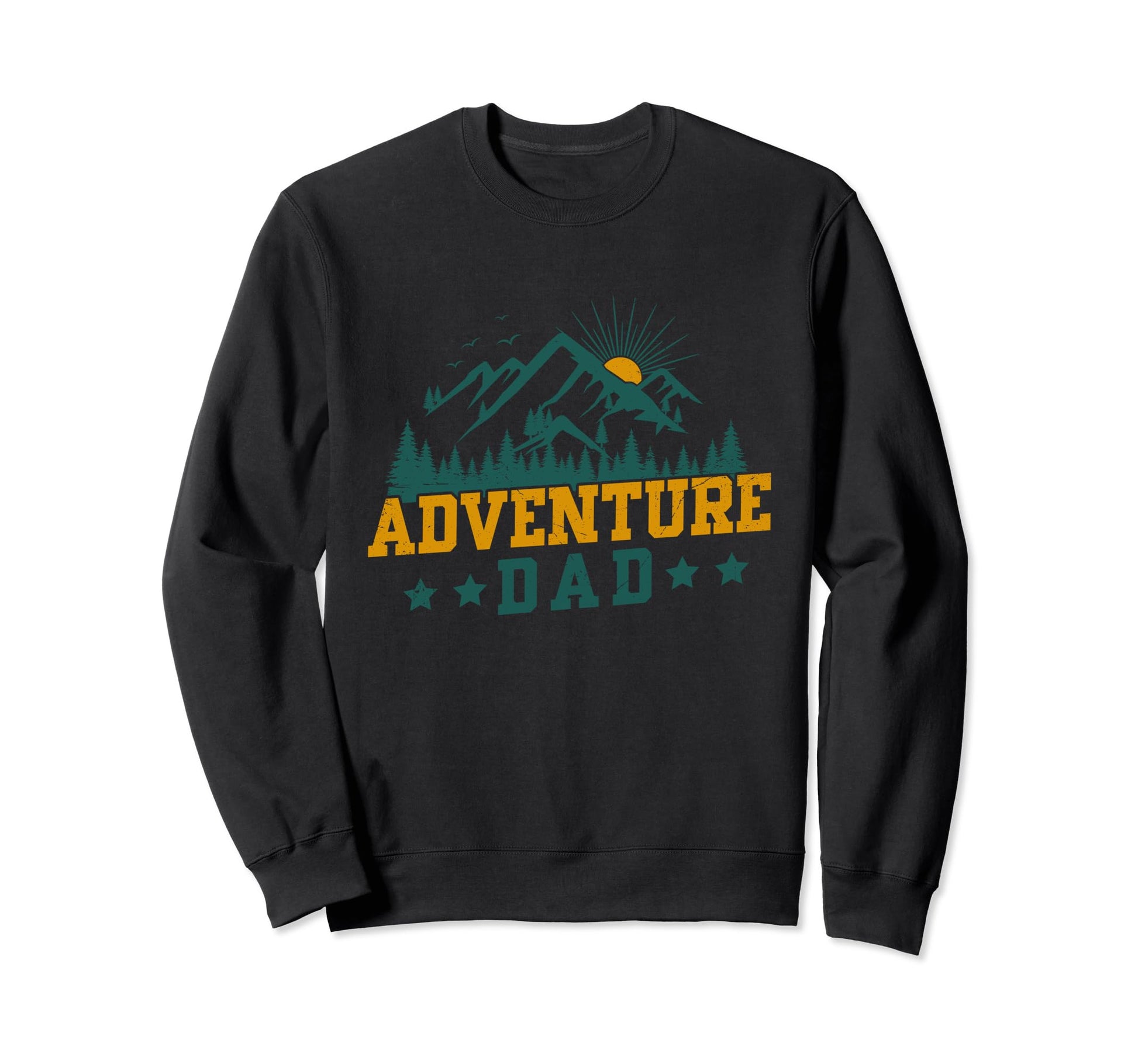 Dad Happy Camper Camping Family Sweatshirt - Casual Everyday Wear Unisex - T-Shirt, Sweatshirt, Hoodie