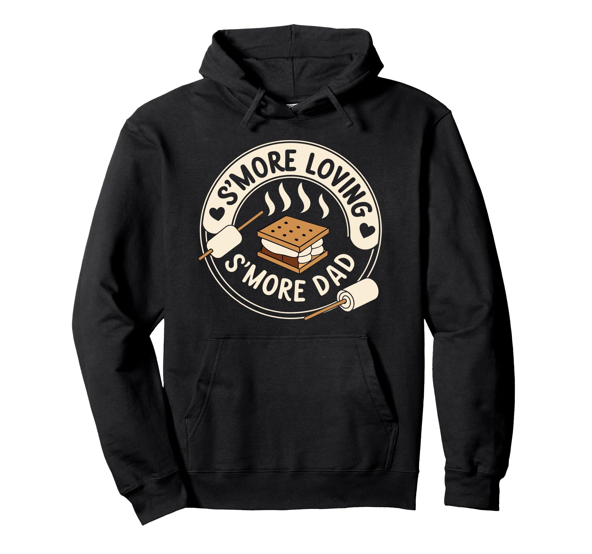 Smore Dad Fathers Day Outdoorsy Dads Hoodie - Graphic Print Men Women - T-Shirt, Sweatshirt, Hoodie
