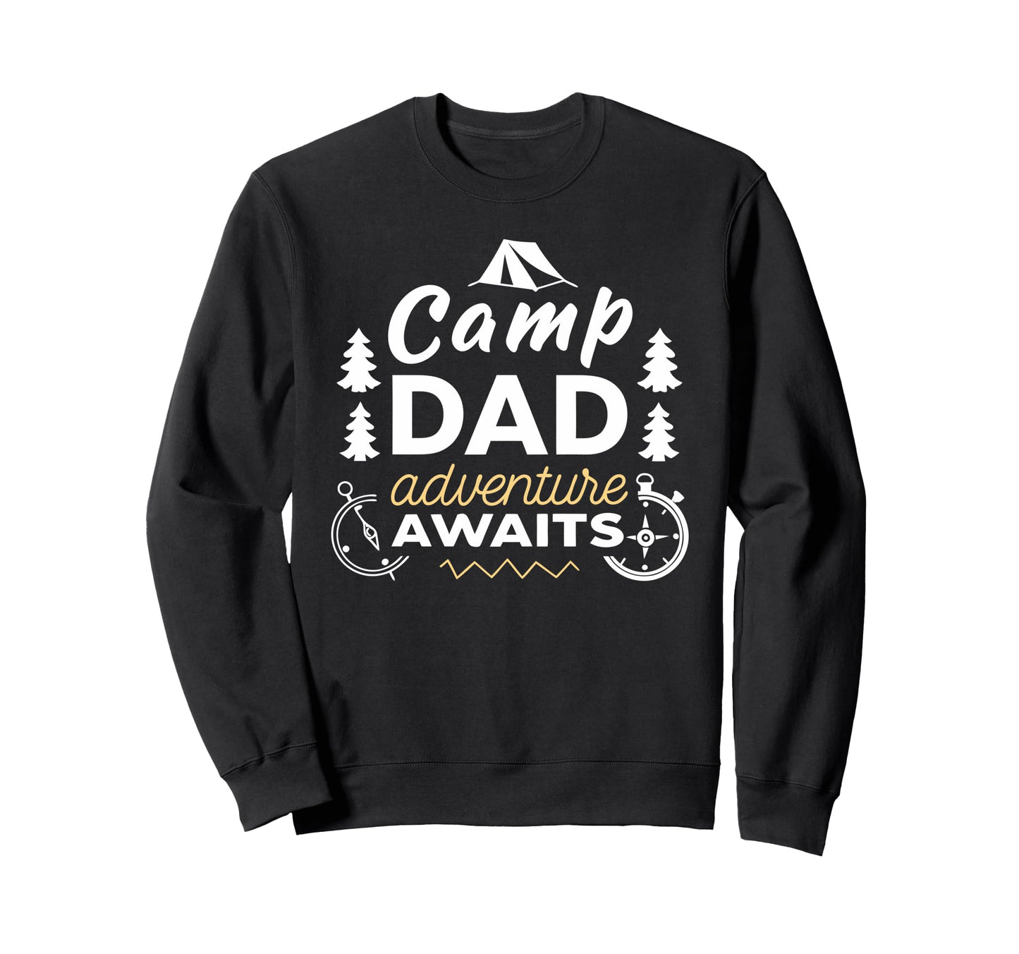 Fathers Day Adventure Awaits Sweatshirt - Minimalist Print for Adults - T-Shirt, Sweatshirt, Hoodie