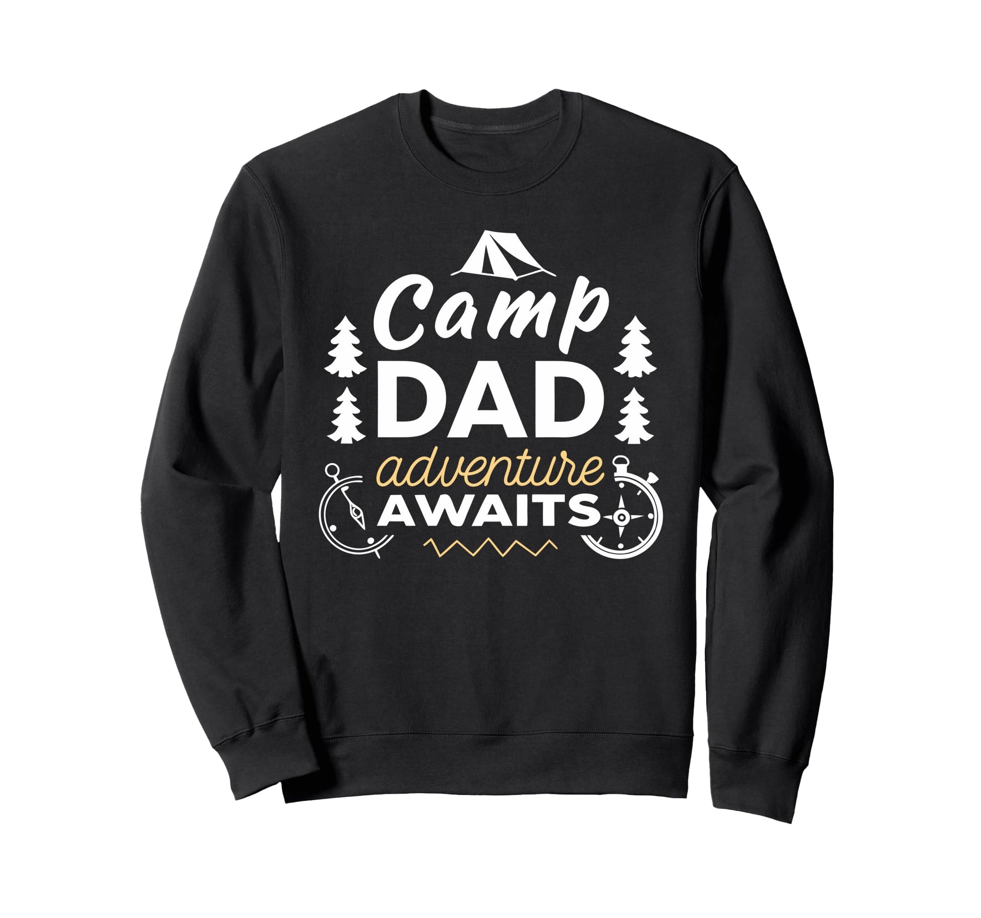 Fathers Day Adventure Awaits Sweatshirt - Minimalist Print for Adults - T-Shirt, Sweatshirt, Hoodie