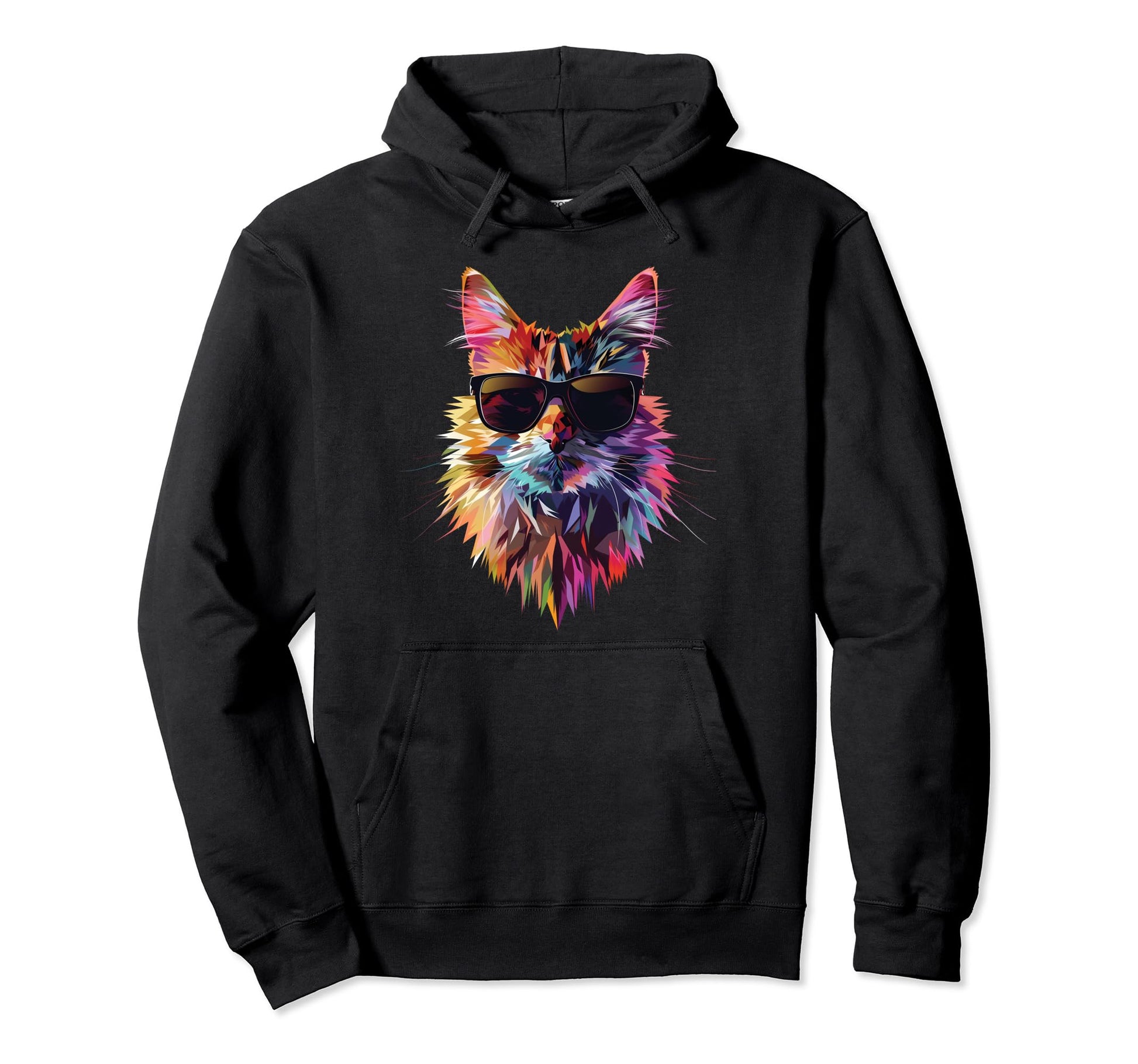 Cat Dad Mom Sunglasses Somali Hoodie - Trendy Graphic Men Women - T-Shirt, Sweatshirt, Hoodie