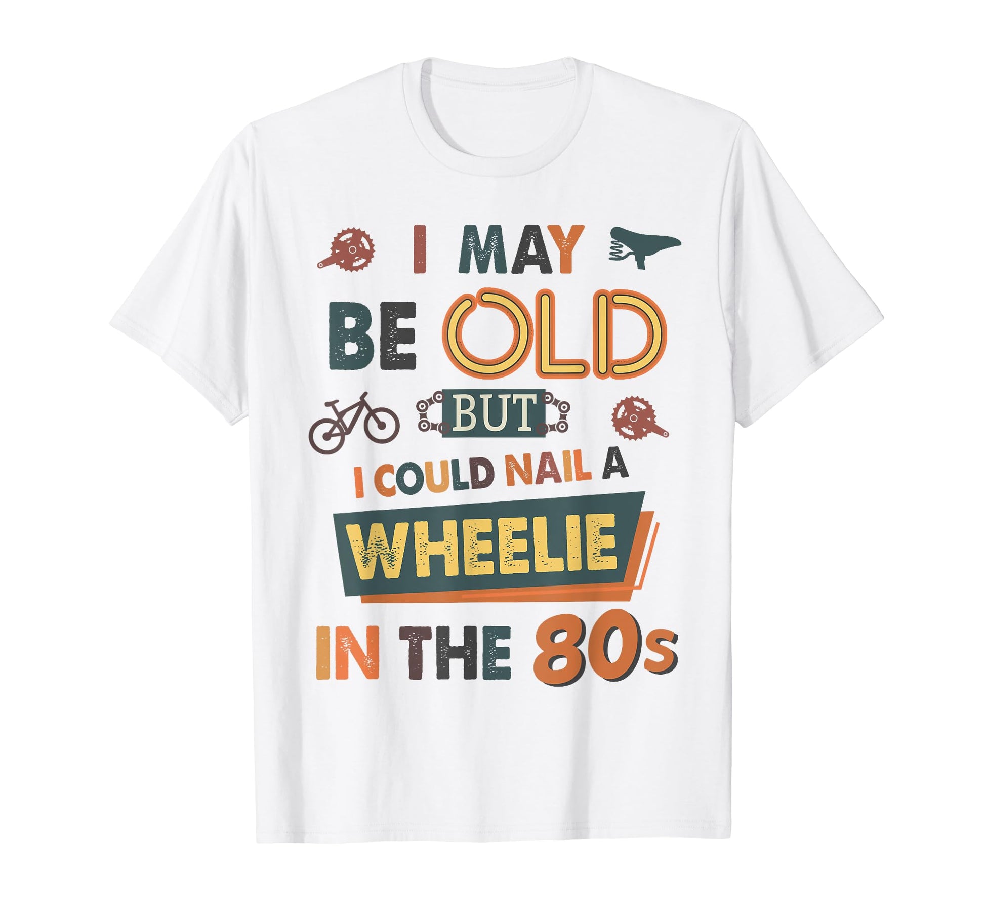 Cyclists Outfit Bike Riders 80S T-Shirt - Fun Novelty Design for Adults - T-Shirt, Sweatshirt, Hoodie