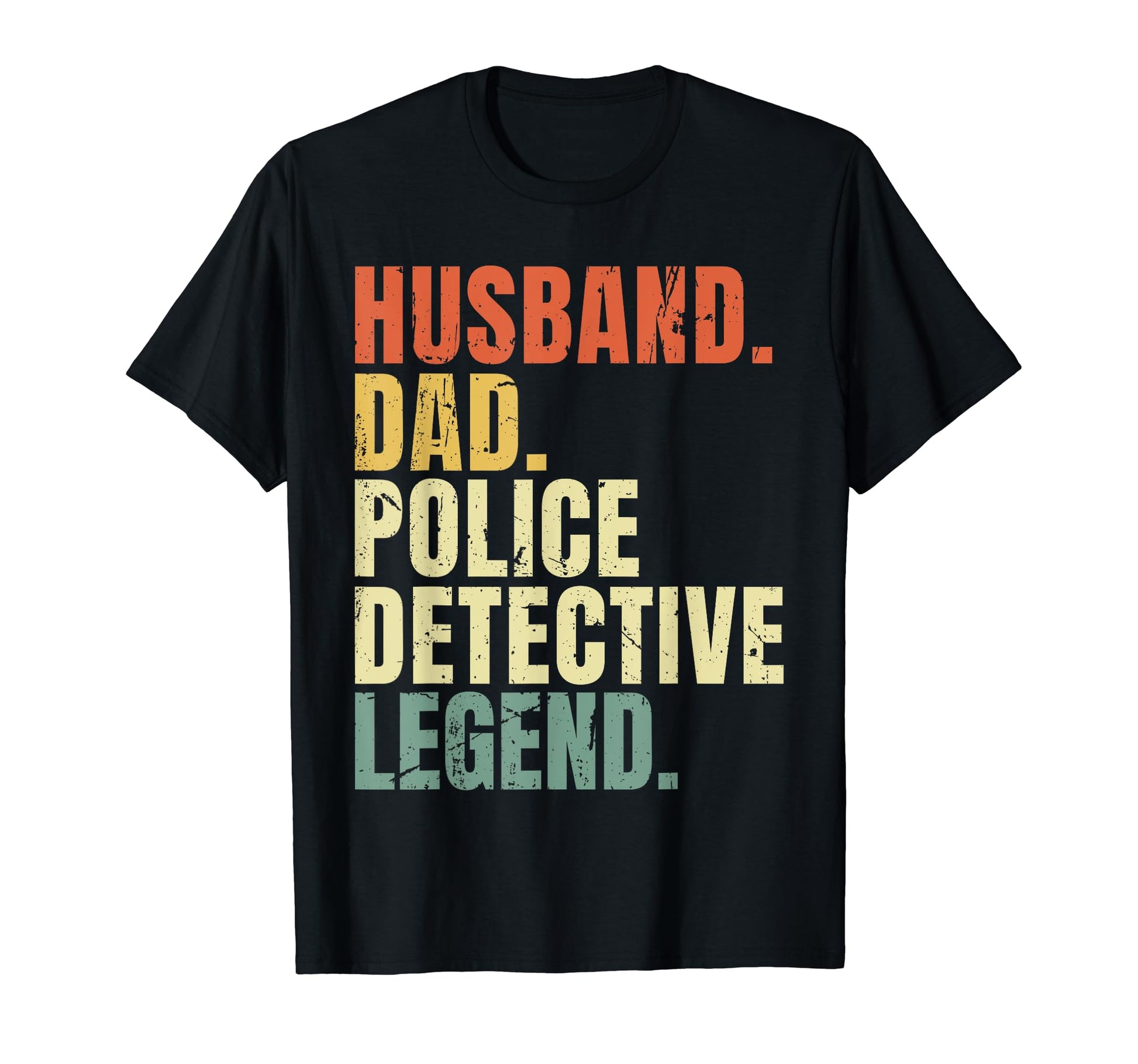 Husband Dad Police Detective Legend T-Shirt - Aesthetic Graphic for Adults - T-Shirt, Sweatshirt, Hoodie