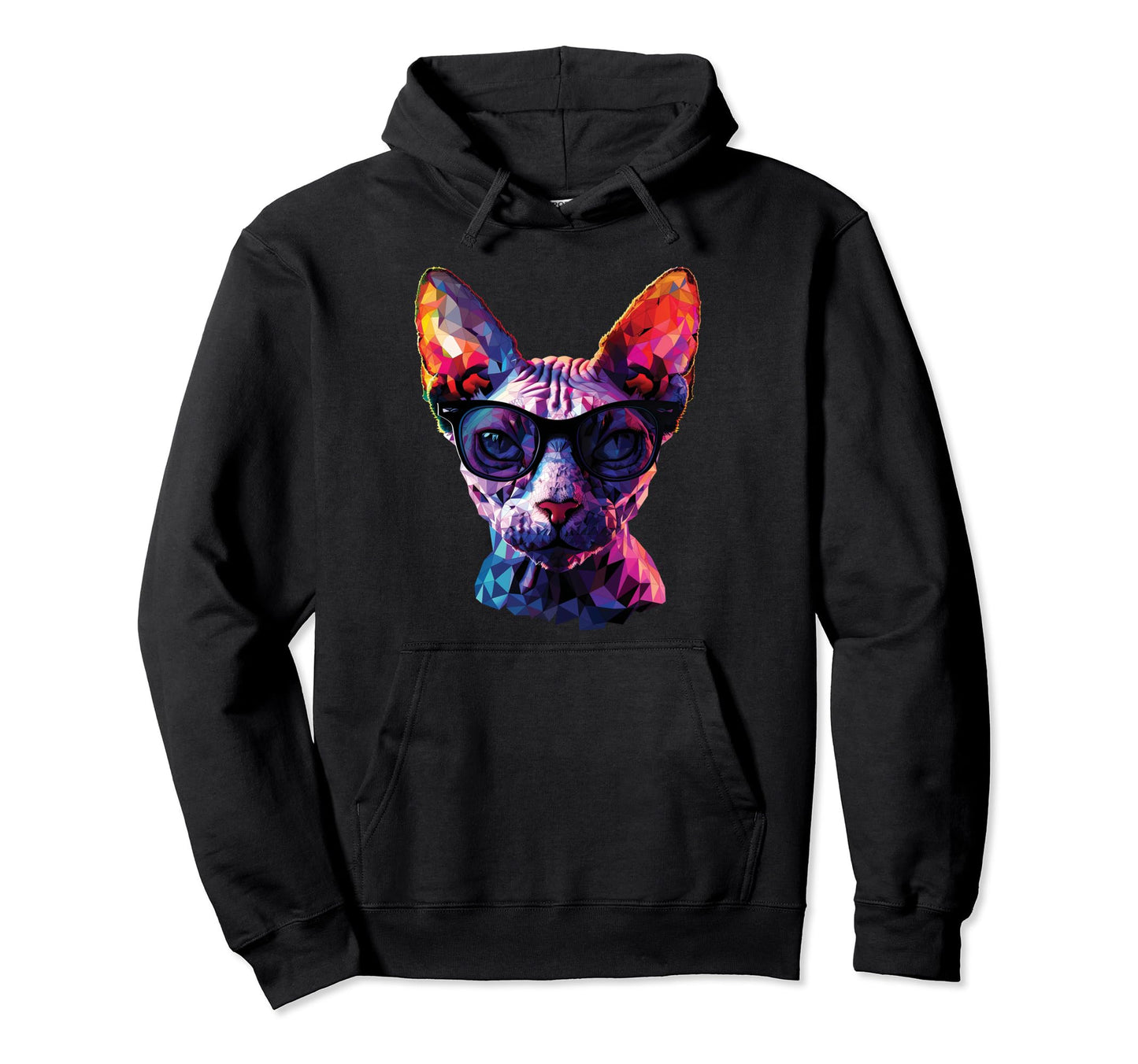 Cat Dad Mom Sunglasses Cornish Rex Hoodie - Casual Everyday Wear for Adults - T-Shirt, Sweatshirt, Hoodie
