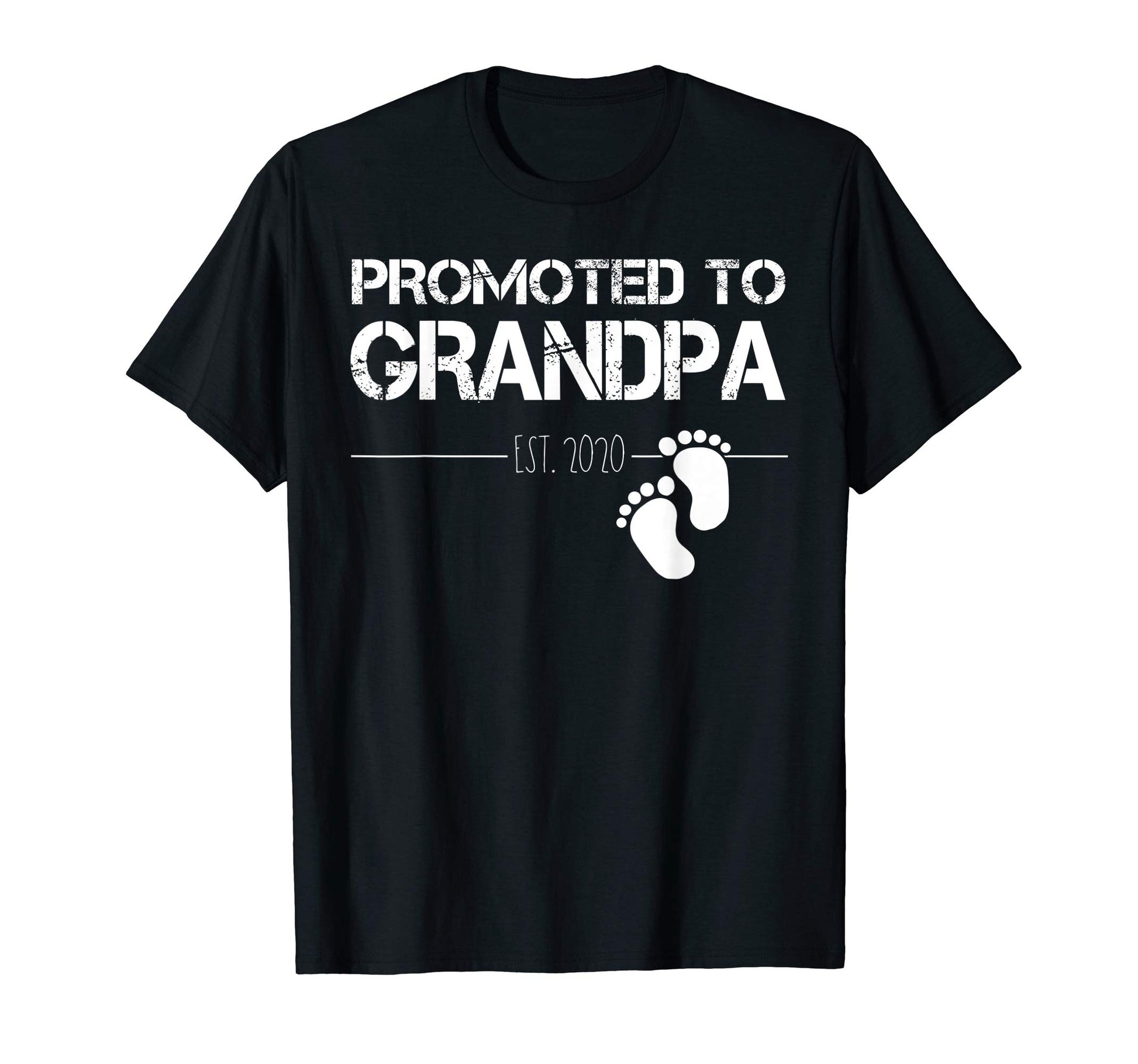 Funny Promoted To Grandpa 2020 Birth T-Shirt - Minimalist Print for Adults - T-Shirt, Sweatshirt, Hoodie