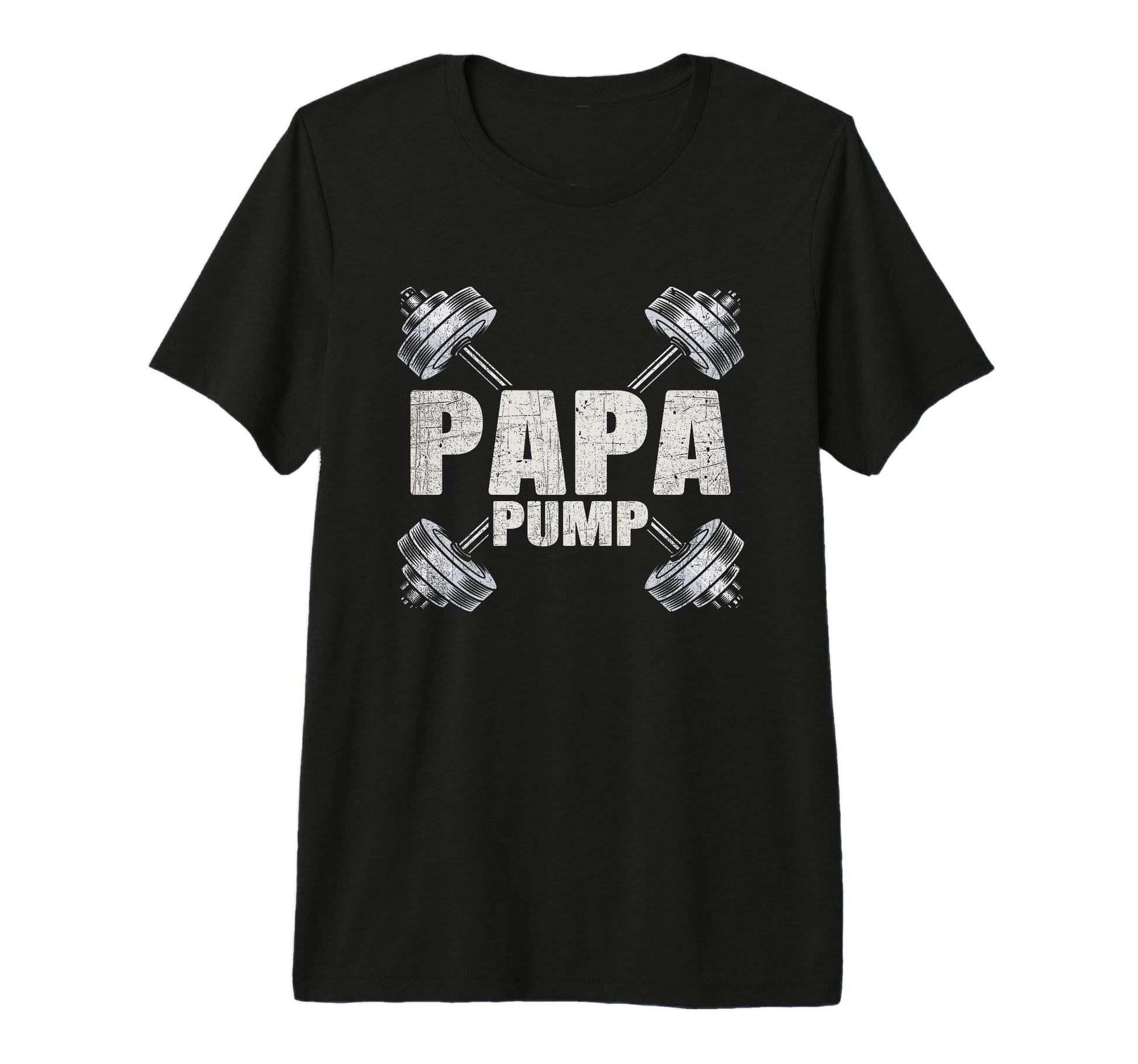 Papa Pump Funny Fathers Day Workout T-Shirt - Trendy Graphic for Adults - T-Shirt, Sweatshirt, Hoodie