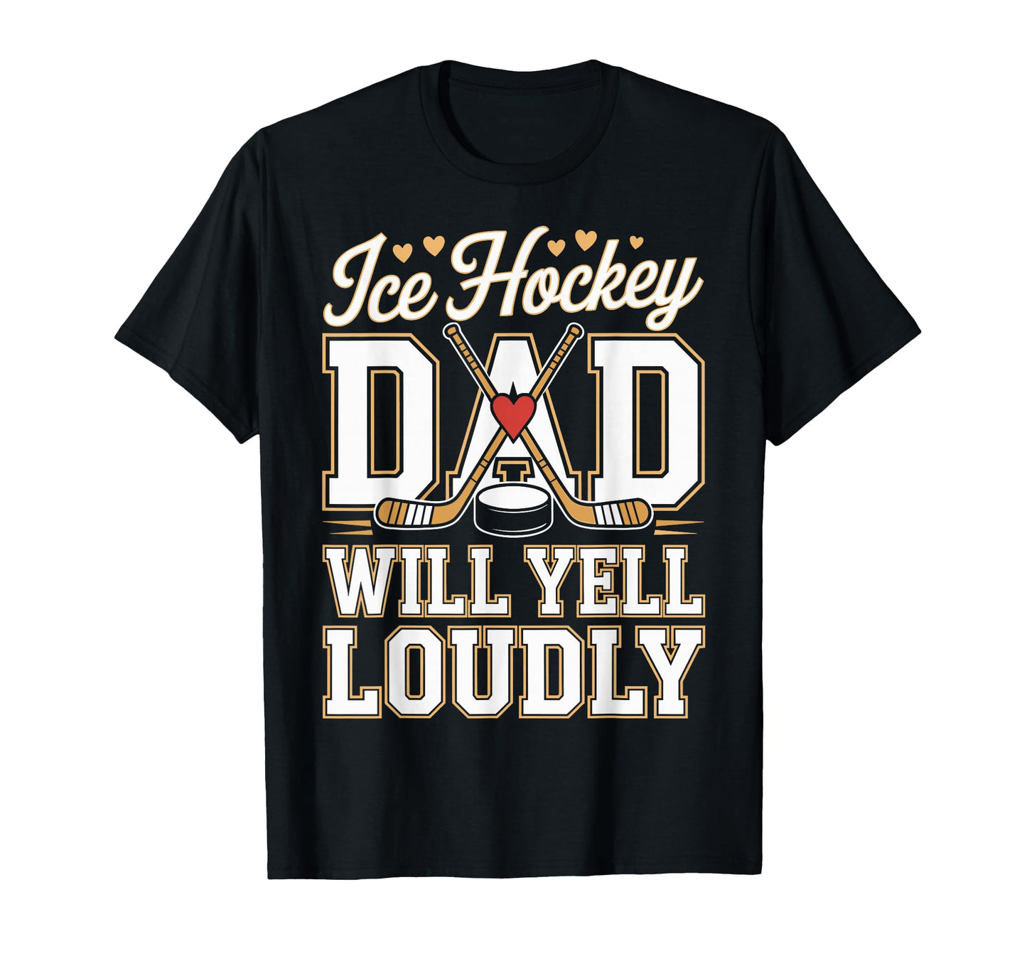 Ice Hockey Dad Fathers Day Sweatshirt - Aesthetic Graphic Unisex - T-Shirt, Sweatshirt, Hoodie