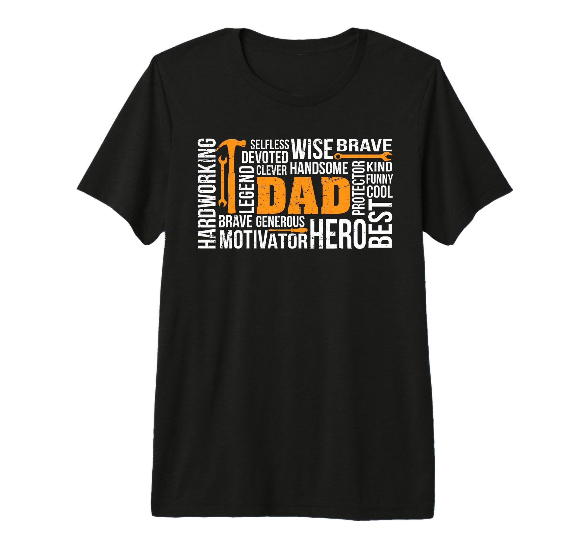 Mens Myth Daddy Legend Fathers Day Hero T-Shirt - Custom Art Print Unisex - T-Shirt, Sweatshirt, Hoodie