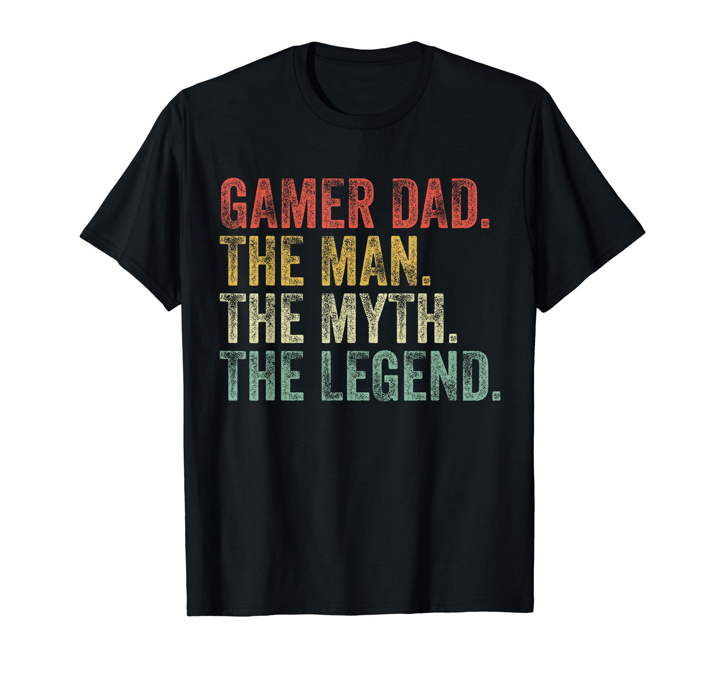 Gamer Dad Myth Legend Fathers Day T-Shirt - Custom Art Print Unisex - T-Shirt, Sweatshirt, Hoodie