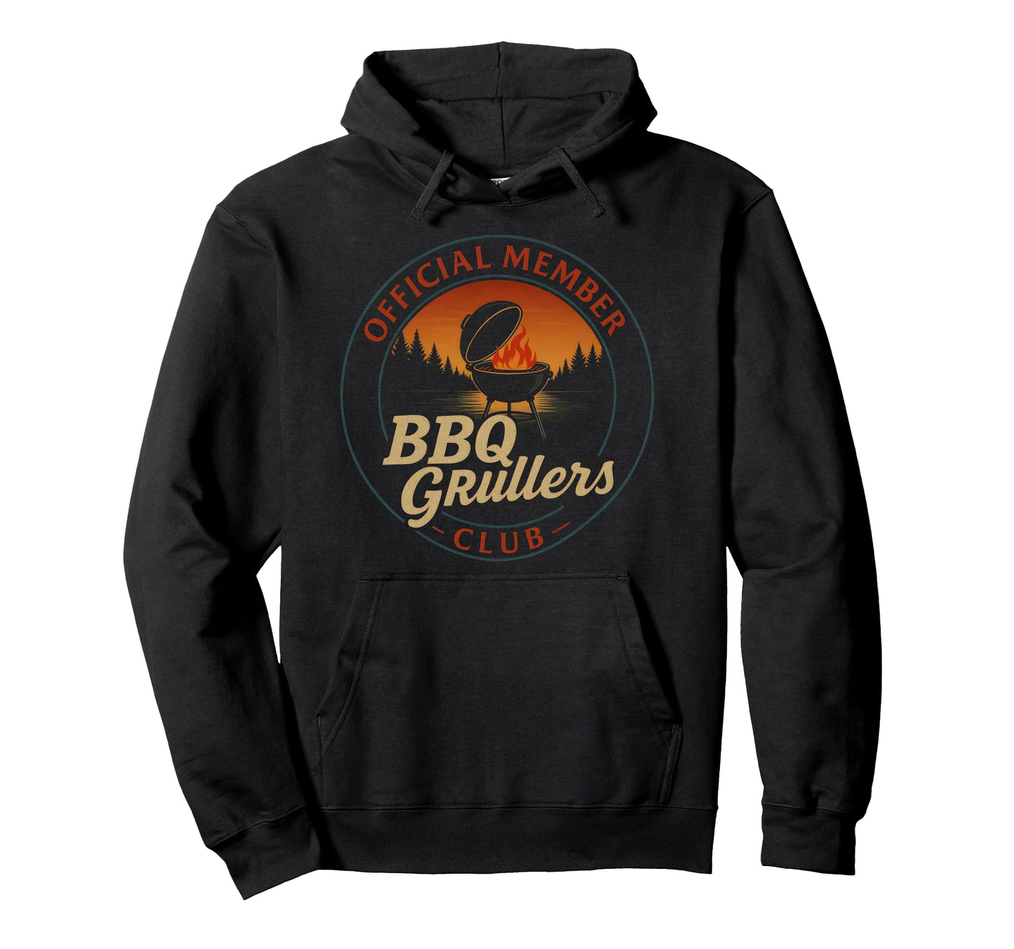 Bbq Grillers Club Funny Camping Hoodie - Trendy Graphic for Adults - T-Shirt, Sweatshirt, Hoodie
