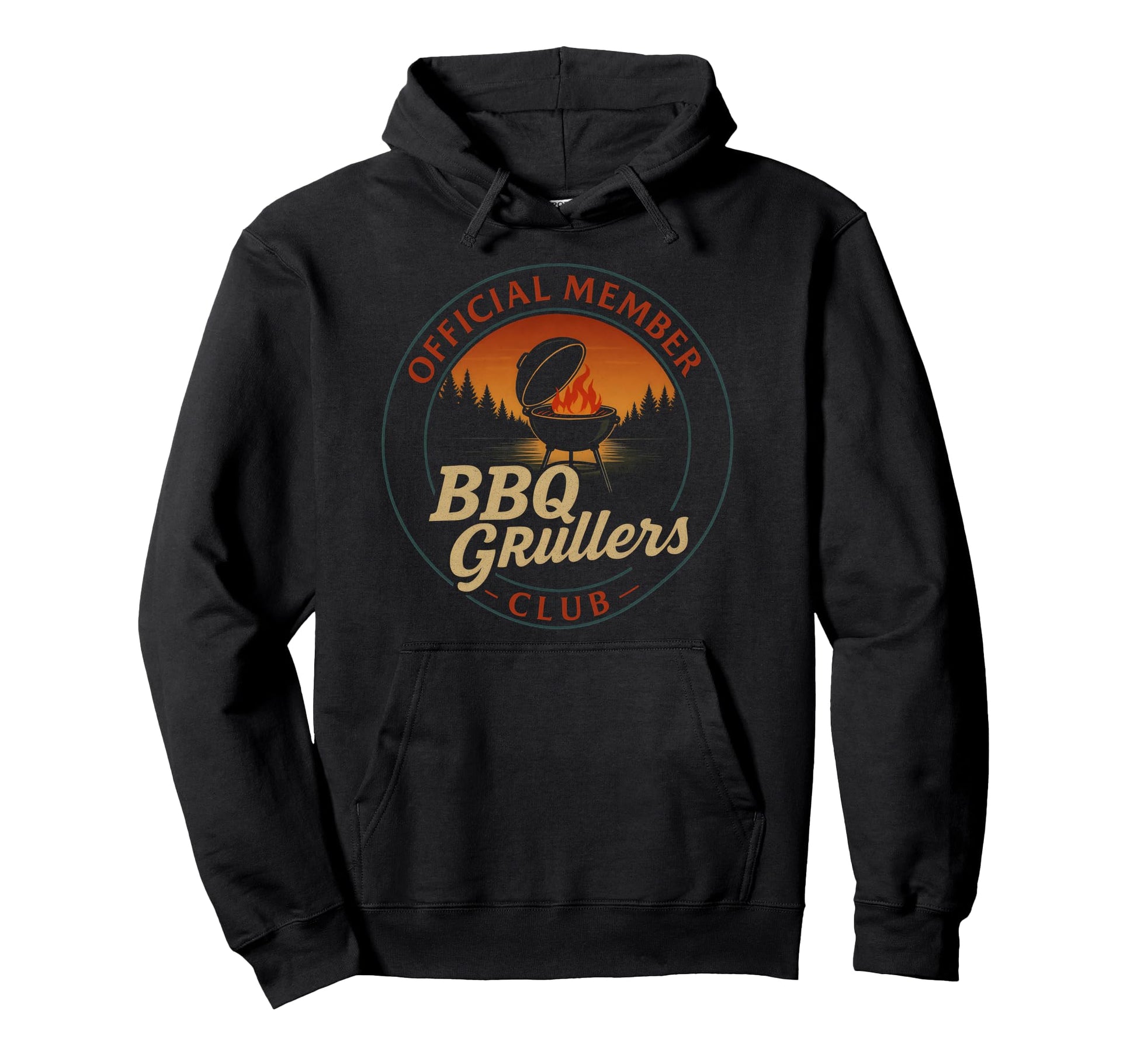 Bbq Grillers Club Funny Camping Hoodie - Trendy Graphic for Adults - T-Shirt, Sweatshirt, Hoodie
