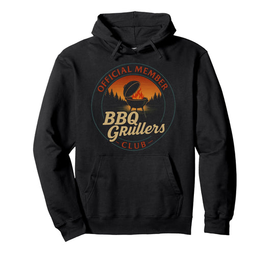 Bbq Grillers Club Funny Camping Hoodie - Trendy Graphic for Adults - T-Shirt, Sweatshirt, Hoodie