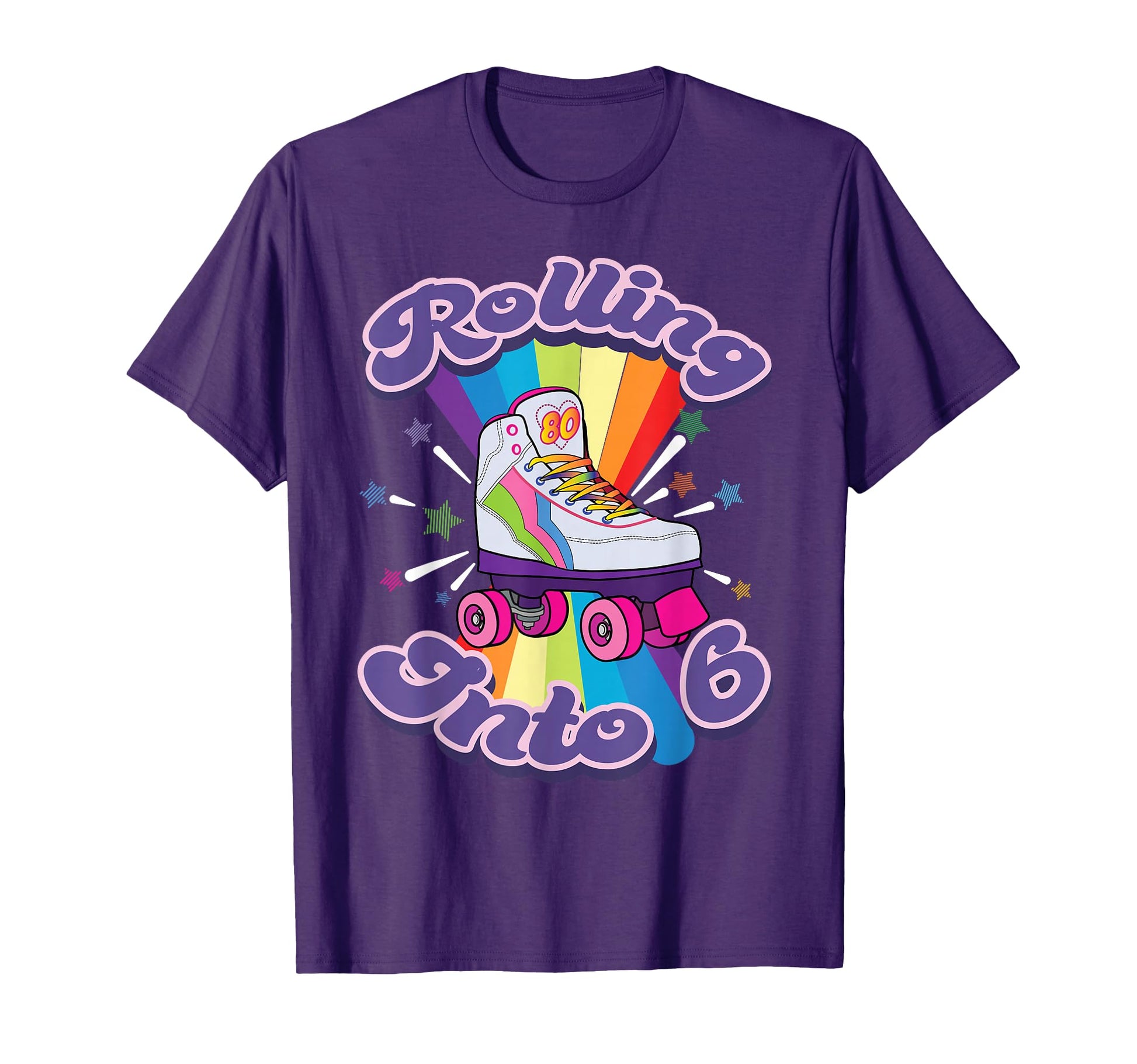 Roller Skating 6 Years Old 6Th T-Shirt - Fun Novelty Design Unisex - T-Shirt, Sweatshirt, Hoodie