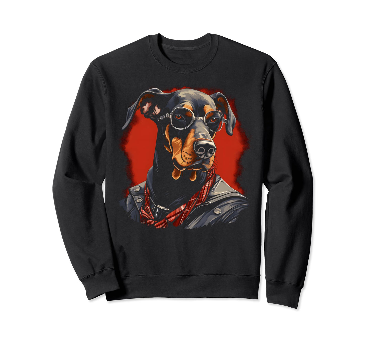 Motorcycle Dad Biker Dog Funny Sweatshirt - Minimalist Print for Adults - T-Shirt, Sweatshirt, Hoodie