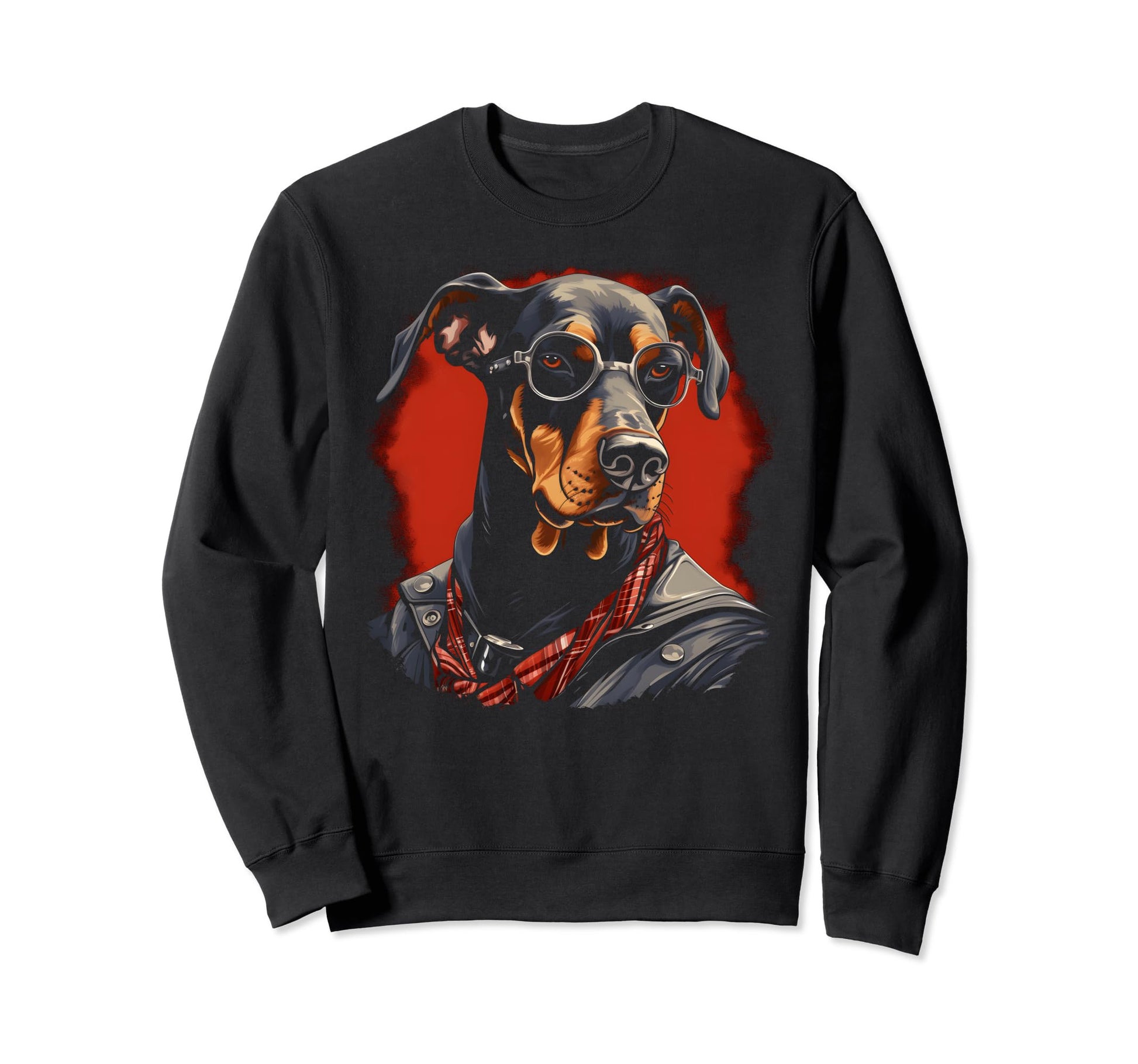 Motorcycle Dad Biker Dog Funny Sweatshirt - Minimalist Print for Adults - T-Shirt, Sweatshirt, Hoodie