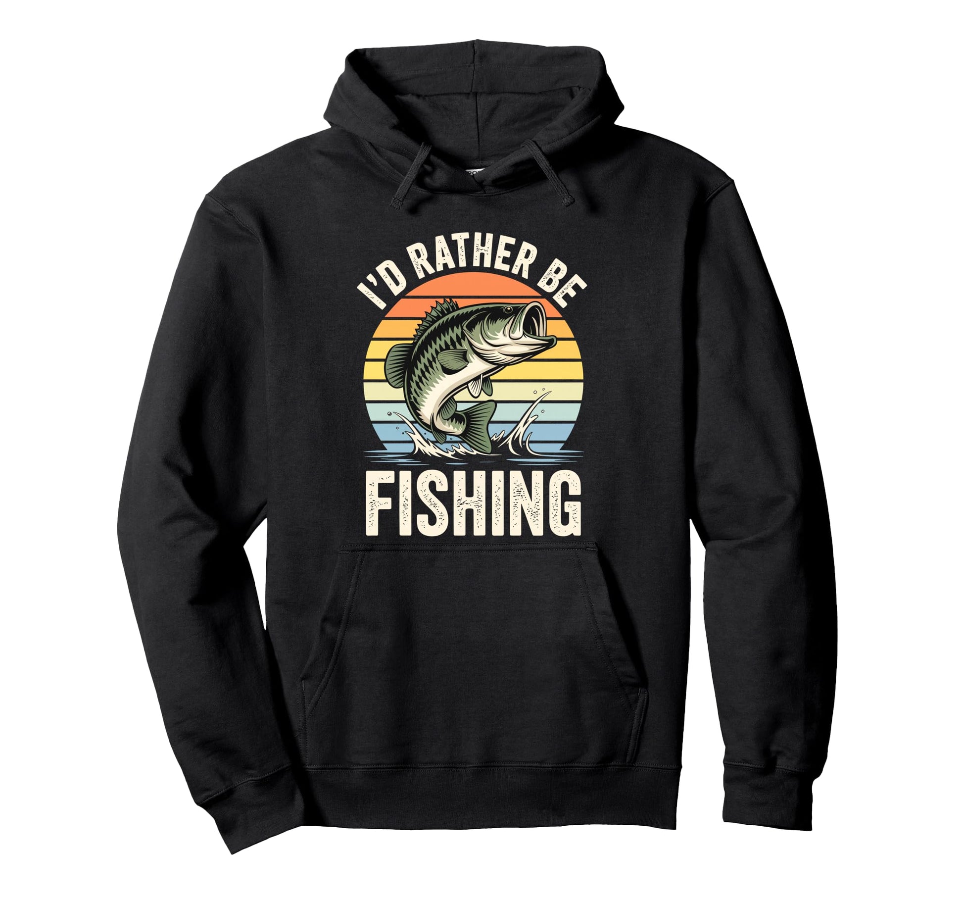Id Rather Be Fishing Funny Fishing Dad Hoodie - Minimalist Print Unisex - T-Shirt, Sweatshirt, Hoodie
