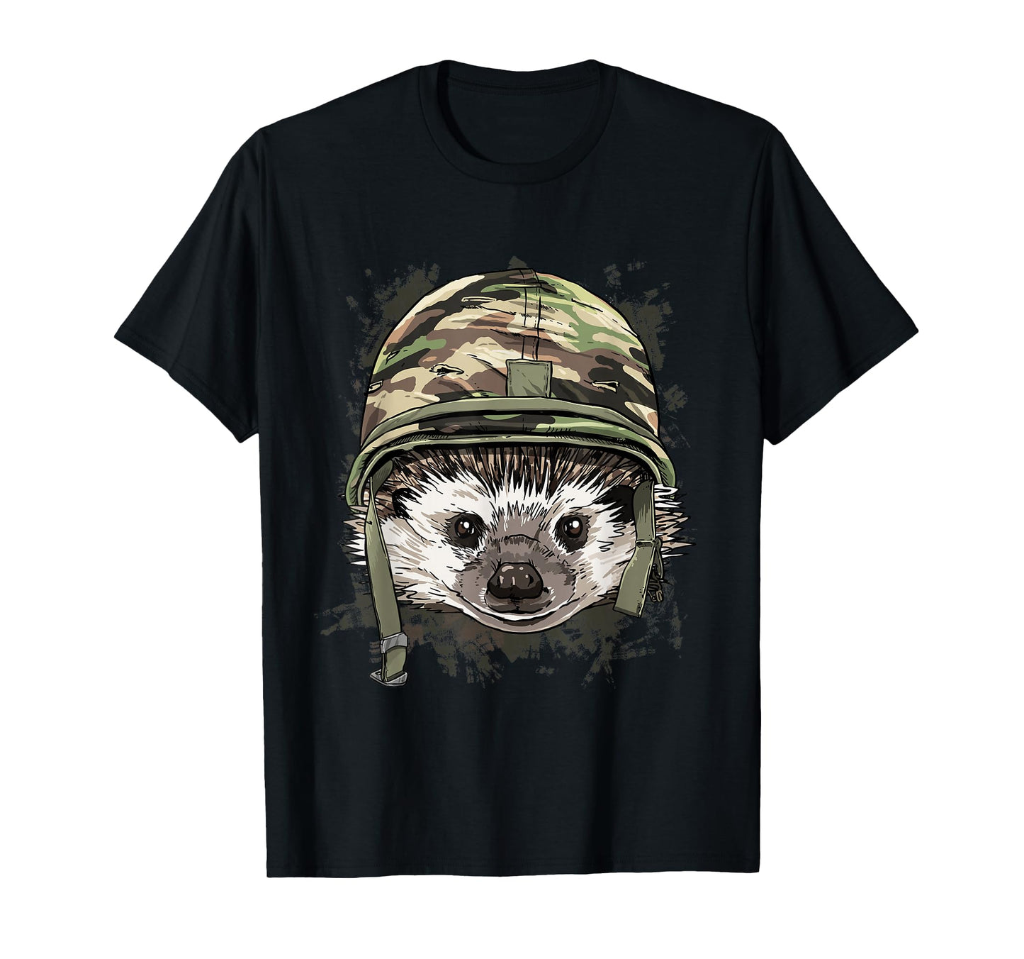 Hedgehog Military Soldier Veterans T-Shirt - Fun Novelty Design Men Women - T-Shirt, Sweatshirt, Hoodie