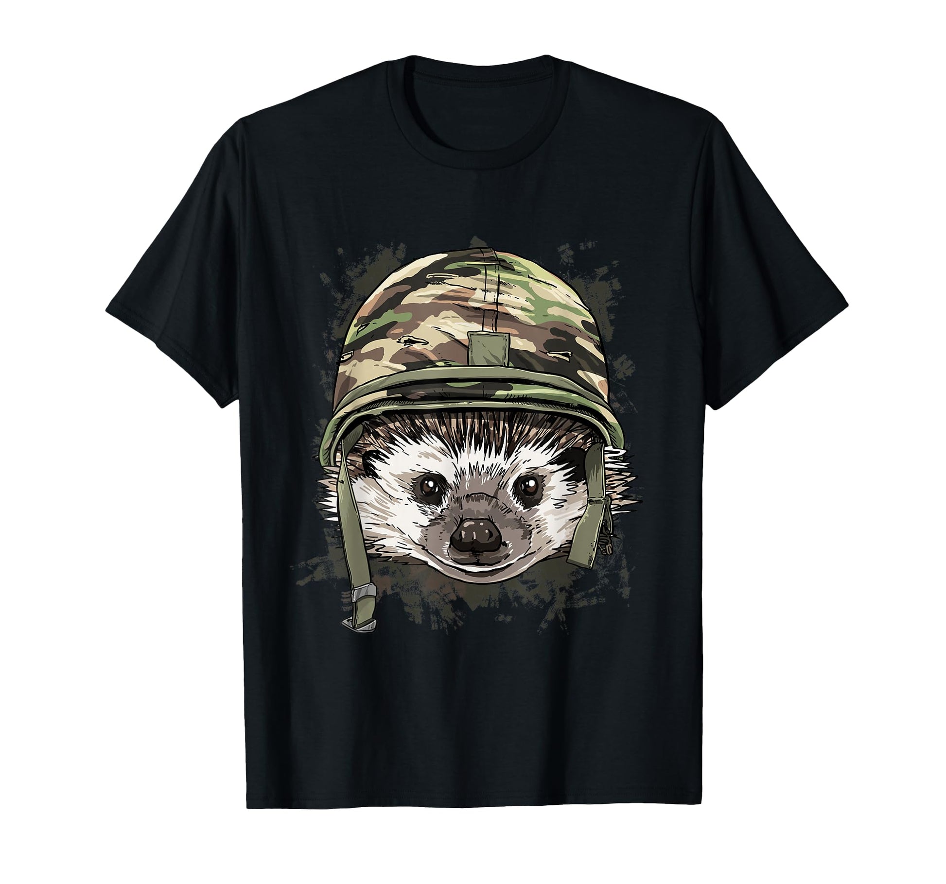 Hedgehog Military Soldier Veterans T-Shirt - Fun Novelty Design Men Women - T-Shirt, Sweatshirt, Hoodie