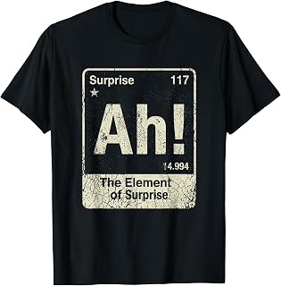 Ah The Element of Surprise T-Shirt Unisex T-shirt, Sweatshirt, Hoodie, Long Sleeve Tee - T-Shirt, Sweatshirt, Hoodie
