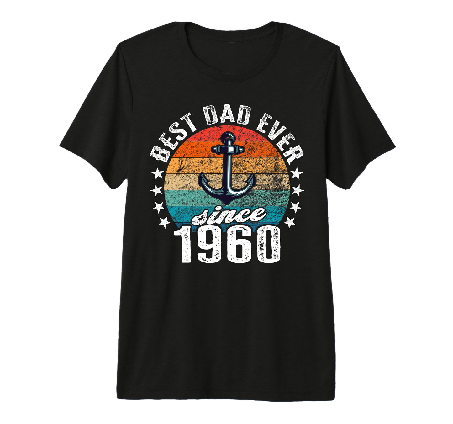 Best Dad World No Joke Best Dad Since 1960 T-Shirt - Graphic Print Unisex - T-Shirt, Sweatshirt, Hoodie