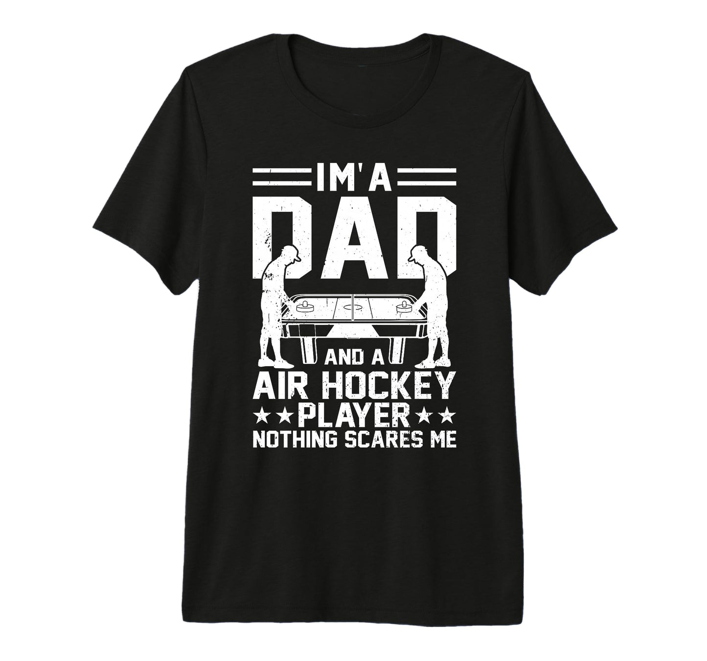 Mens Im Dad And Air Hockey Player T-Shirt - Minimalist Print Men Women - T-Shirt, Sweatshirt, Hoodie