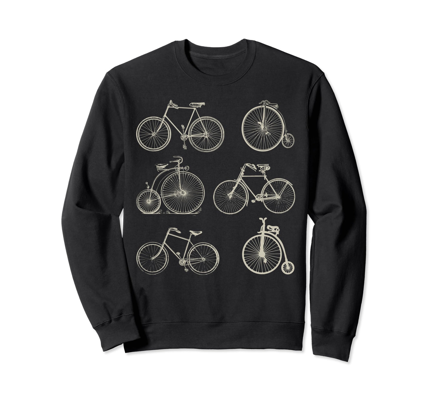 Bikes Cycling Bicycle Cyclist Sweatshirt - Aesthetic Graphic Men Women - T-Shirt, Sweatshirt, Hoodie