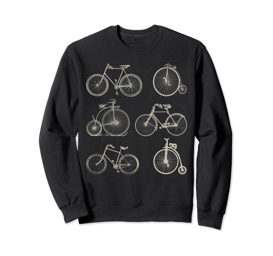 Bikes Cycling Bicycle Cyclist Sweatshirt - Aesthetic Graphic Men Women - T-Shirt, Sweatshirt, Hoodie