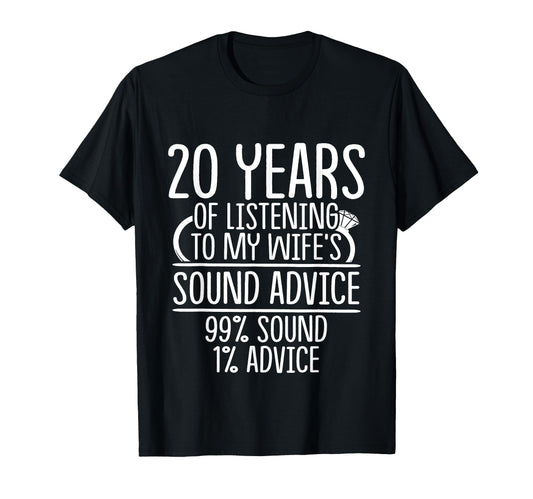 20Th 20 Year Wedding Anniversary Gift T-Shirt - Novelty Apparel for Adults - T-Shirt, Sweatshirt, Hoodie