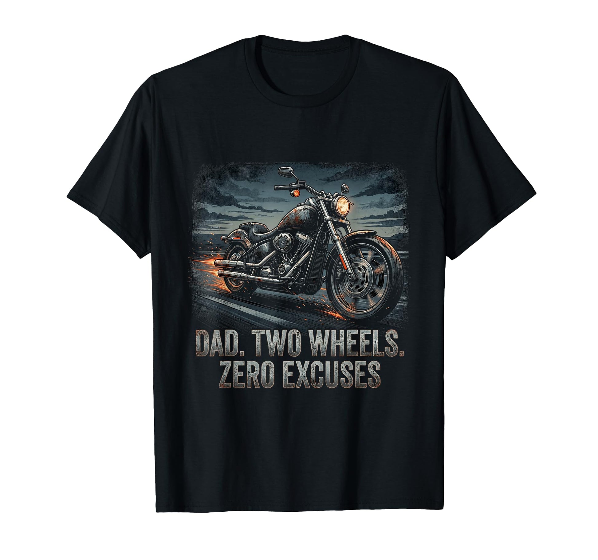 Funny Papa Motorcycle Rider Dad Biker T-Shirt - Fun Novelty Design Unisex - T-Shirt, Sweatshirt, Hoodie