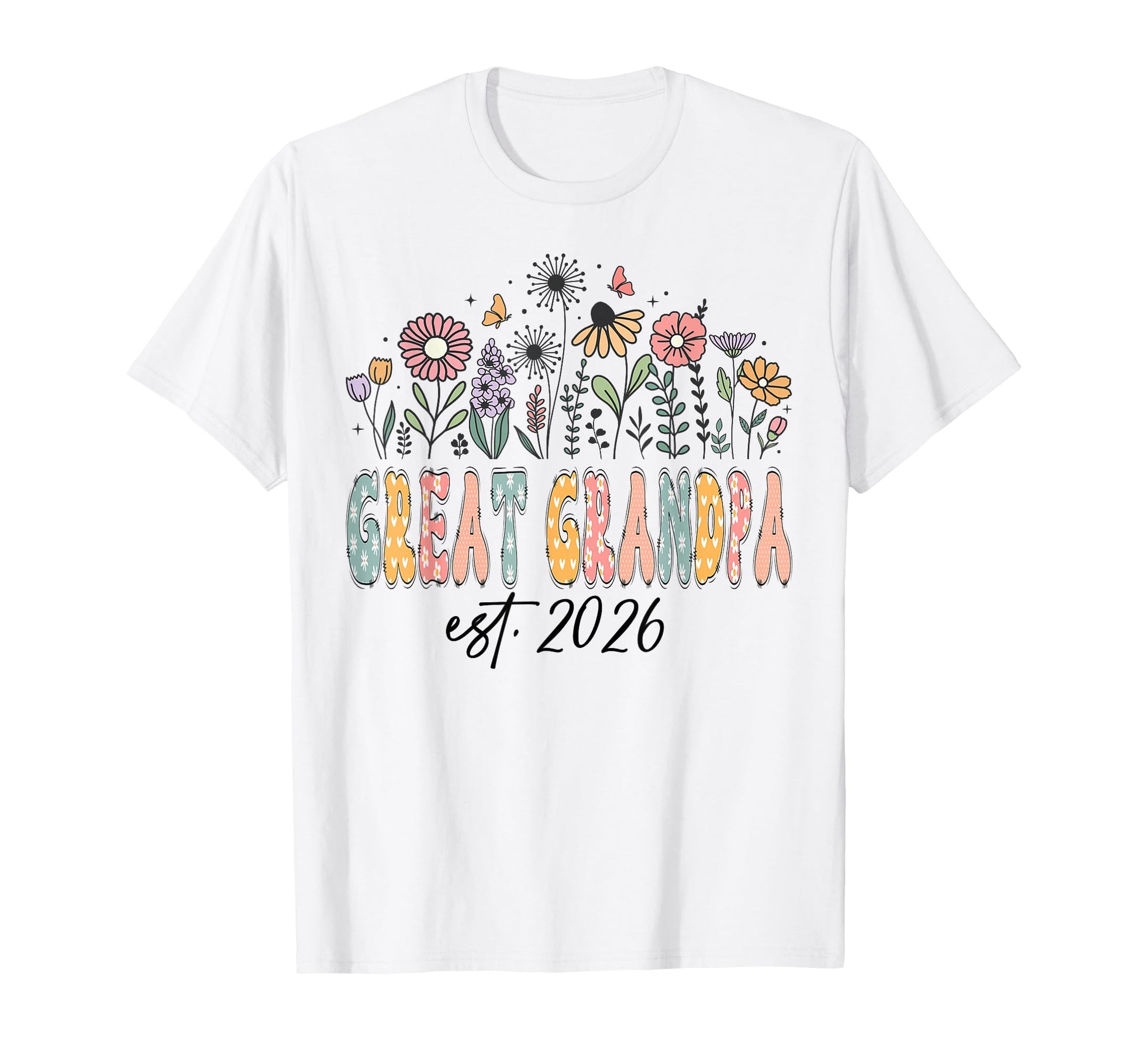 Promoted To Great Grandpa Est 2026 T-Shirt - Aesthetic Graphic for Adults - T-Shirt, Sweatshirt, Hoodie