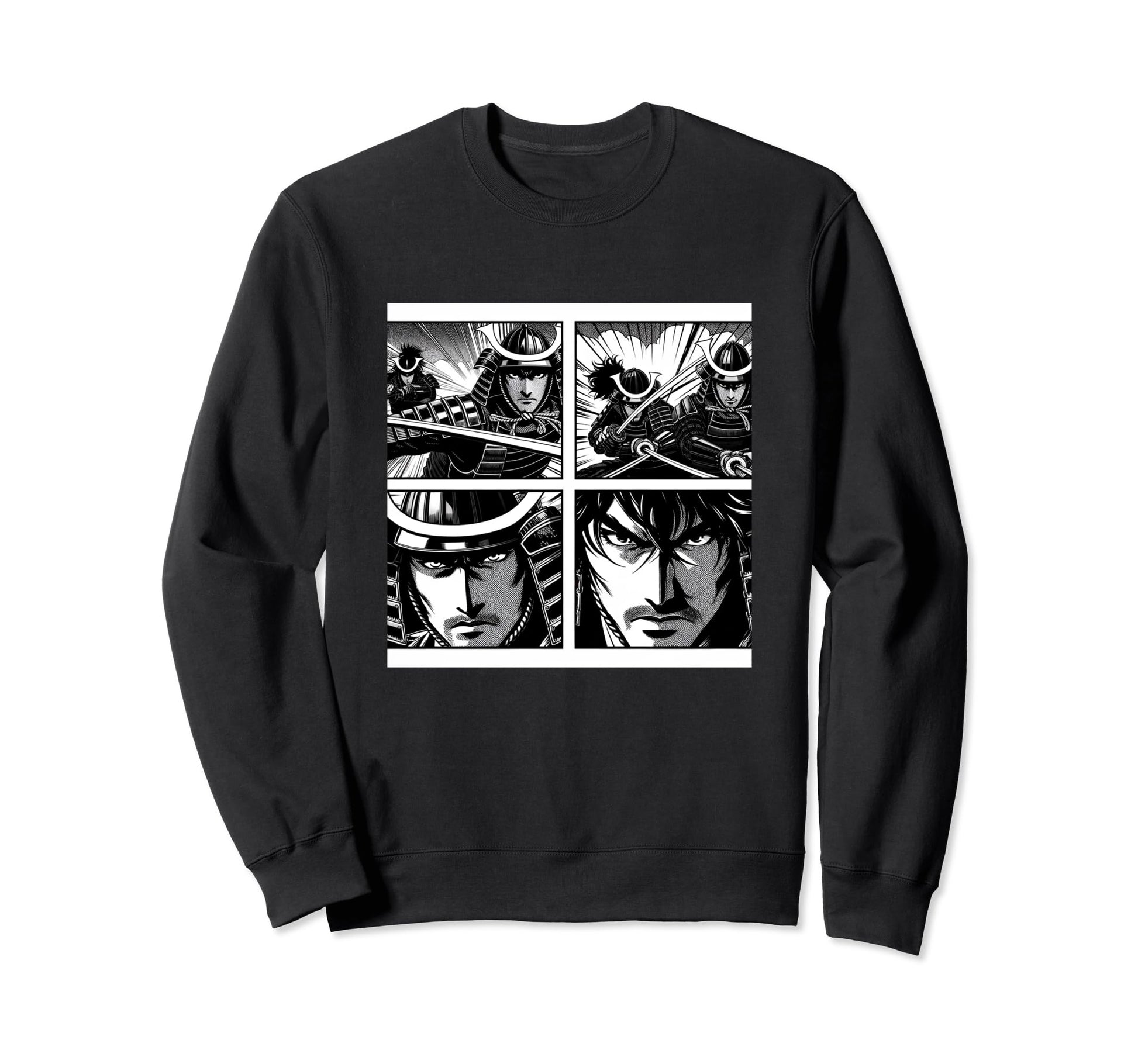 Japanese Fighters Battling Pop Sweatshirt - Aesthetic Graphic Men Women - T-Shirt, Sweatshirt, Hoodie