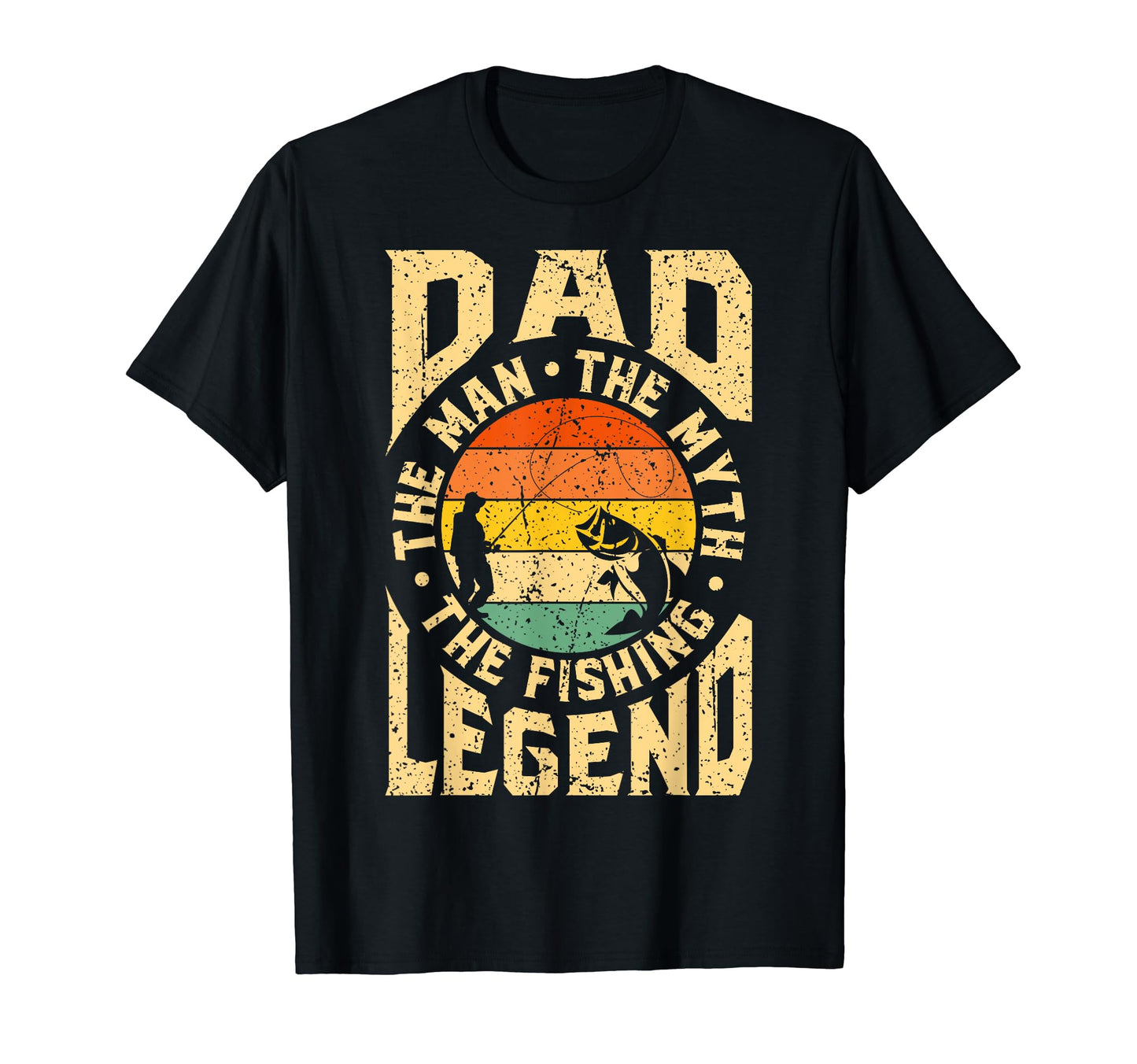 Dad Myth Fishing Legend Fathers T-Shirt - Fun Novelty Design for Adults - T-Shirt, Sweatshirt, Hoodie