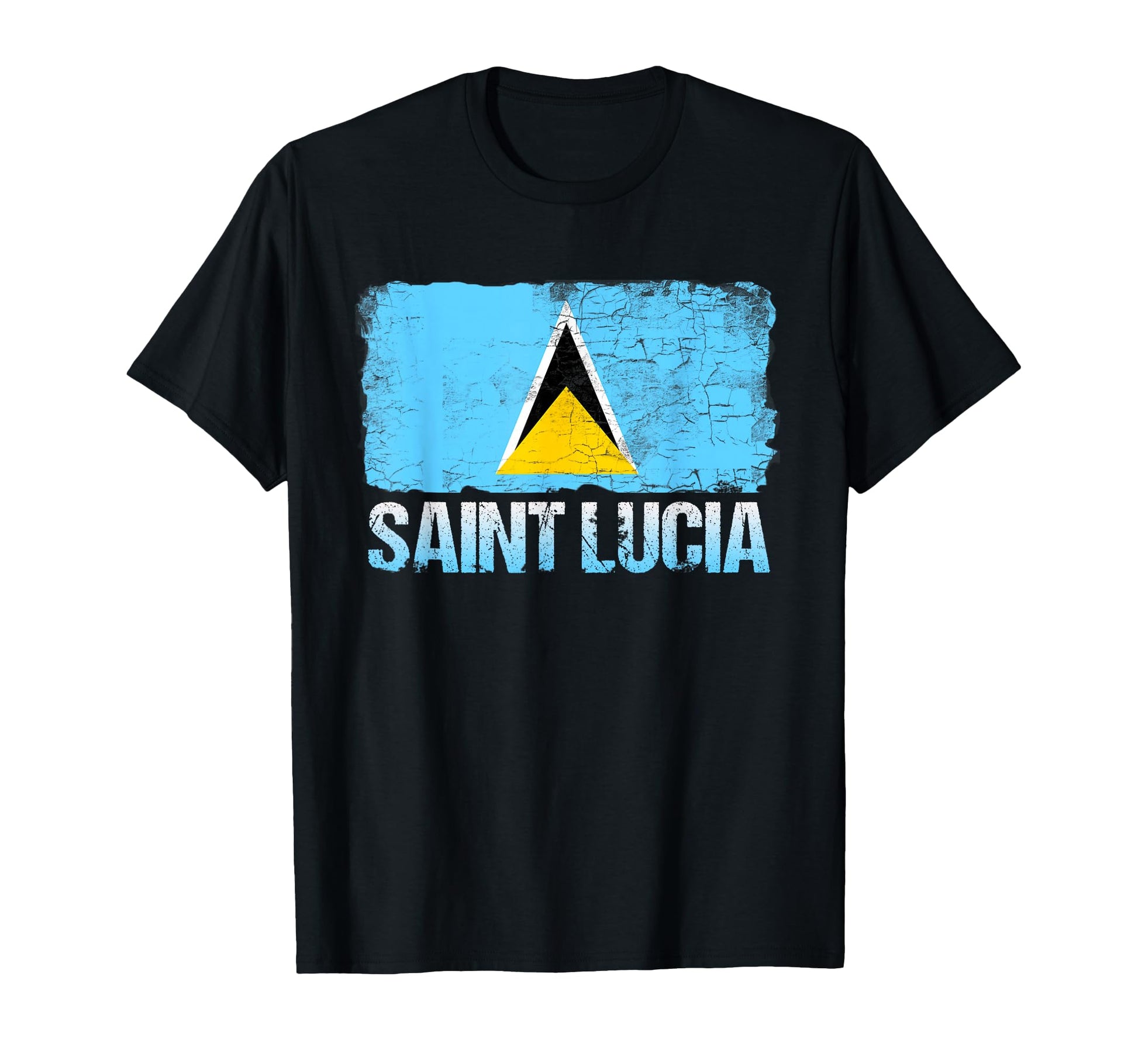 Saint Lucia Flag Saint Lucian Flag Gift T-Shirt - Novelty Apparel Men Women - T-Shirt, Sweatshirt, Hoodie