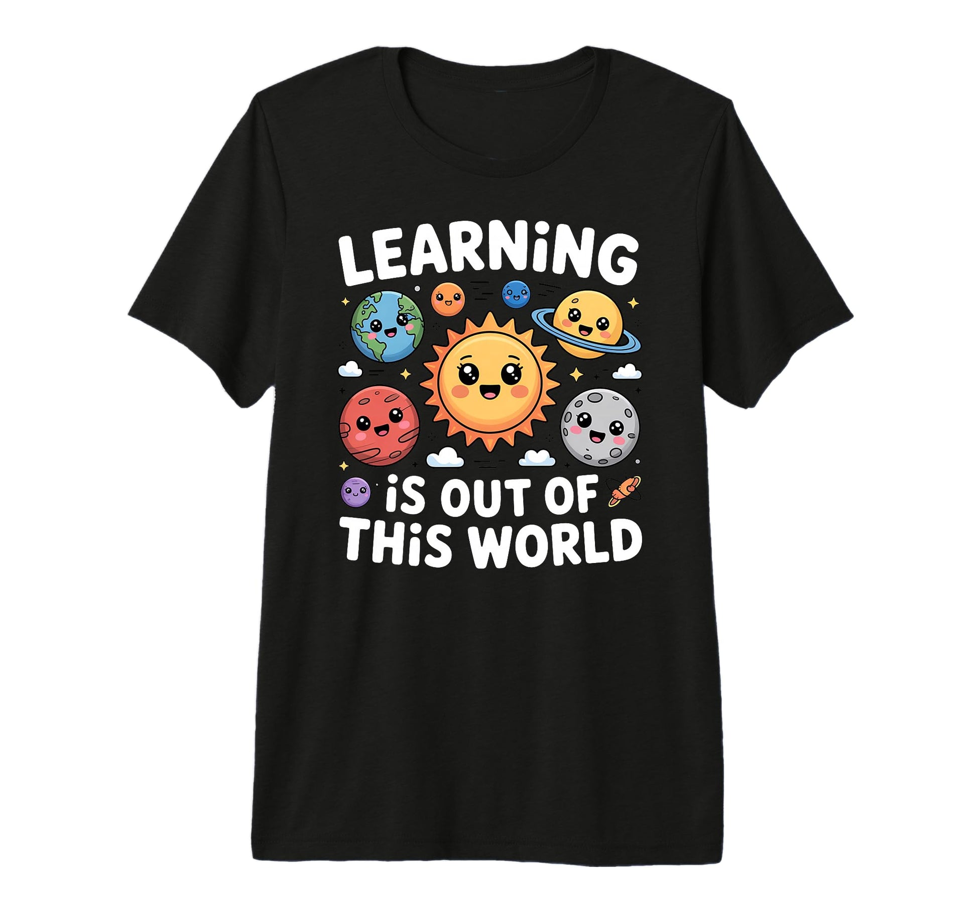 Teacher Space Science Learning Is Out T-Shirt - Trendy Graphic Men Women - T-Shirt, Sweatshirt, Hoodie