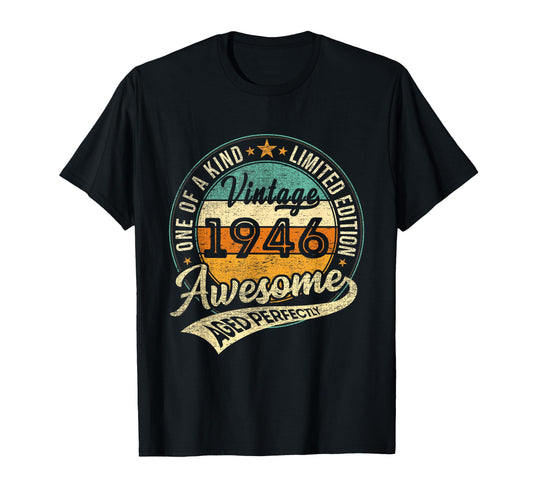 1946 80 Year Old Gifts 80Th Birthday T-Shirt - Novelty Apparel for Adults - T-Shirt, Sweatshirt, Hoodie