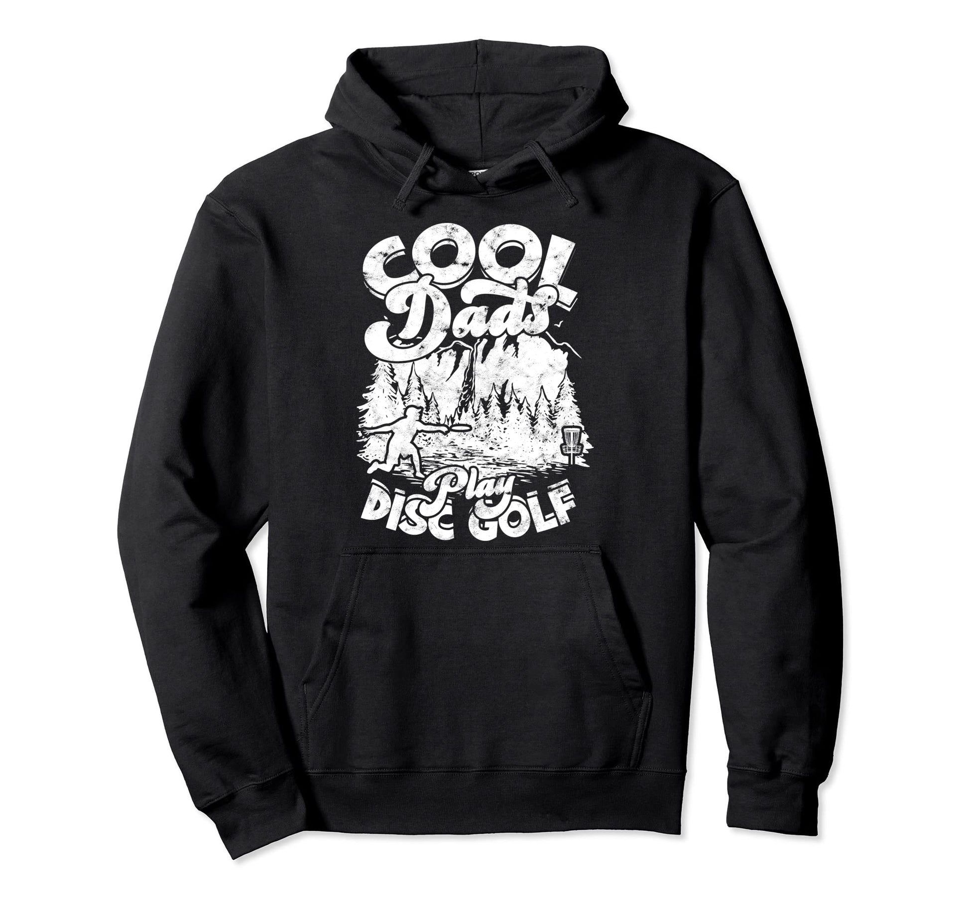 Disc Golfing Discgolf Basket Dads Play Disc Hoodie - Unique Graphic Unisex - T-Shirt, Sweatshirt, Hoodie