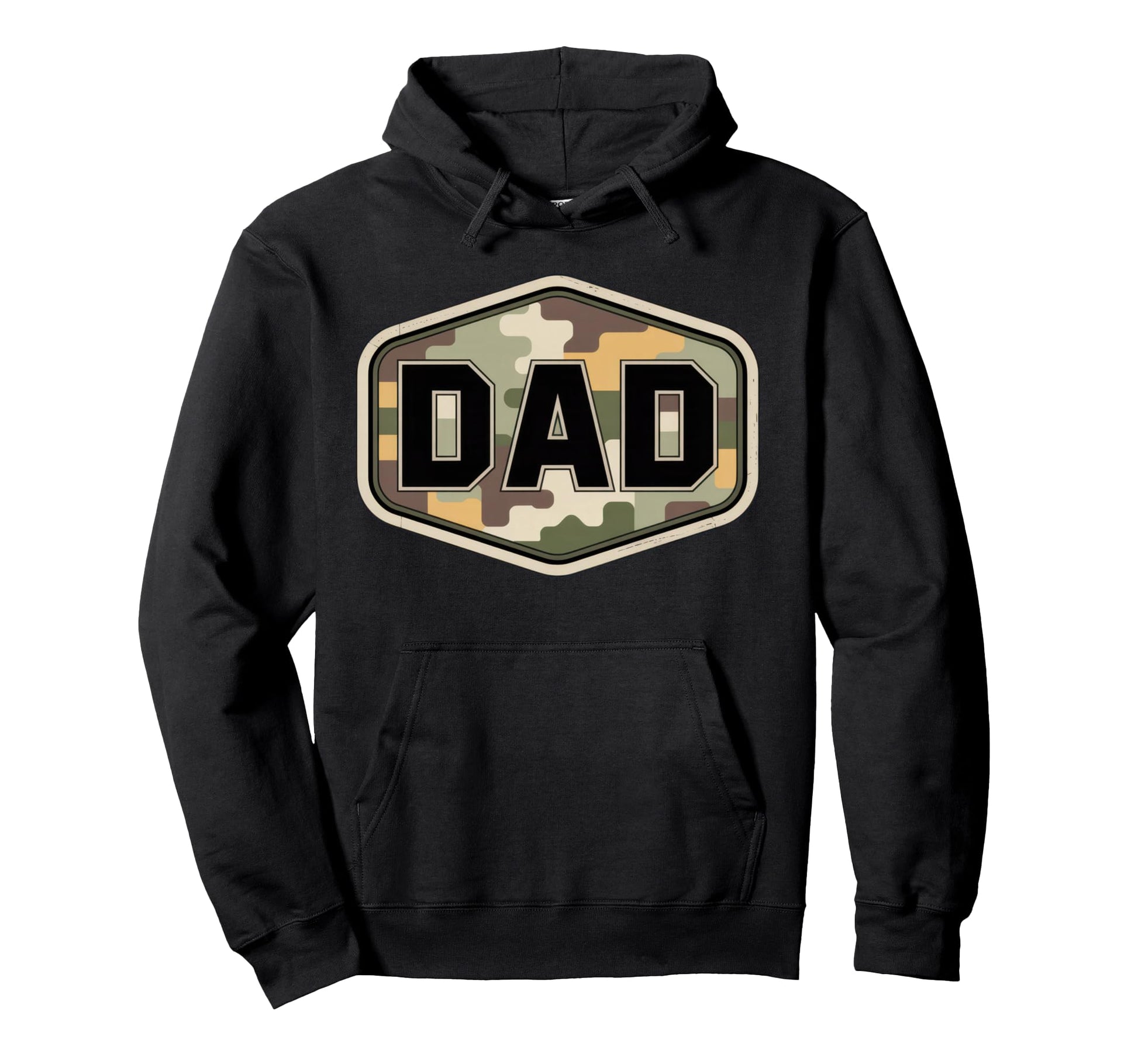 Camo Dad Funny Military Appreciation Hoodie - Minimalist Print Men Women - T-Shirt, Sweatshirt, Hoodie
