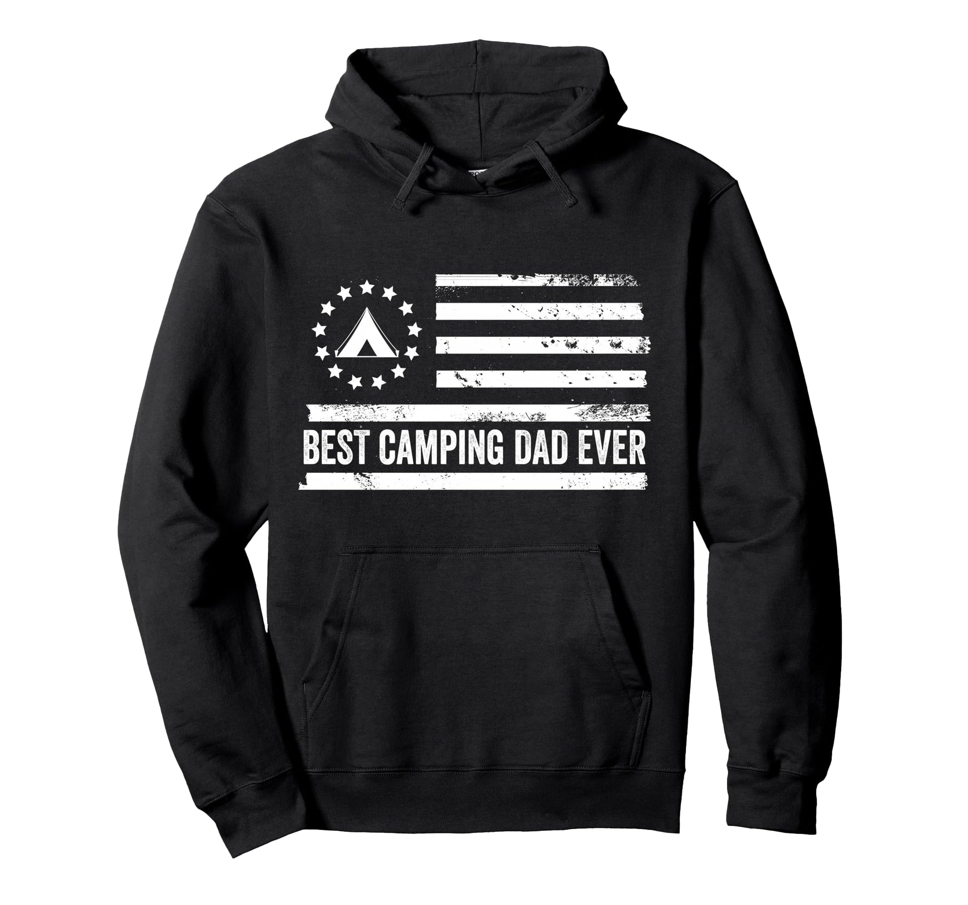 Camping Outdoor Us American Flag Hoodie - Aesthetic Graphic Men Women - T-Shirt, Sweatshirt, Hoodie