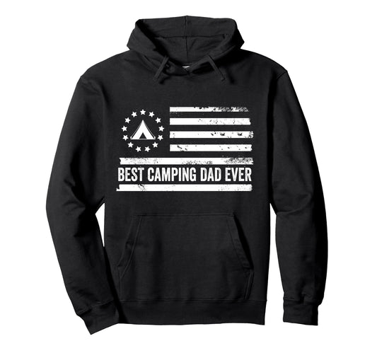 Camping Outdoor Us American Flag Hoodie - Aesthetic Graphic Men Women - T-Shirt, Sweatshirt, Hoodie