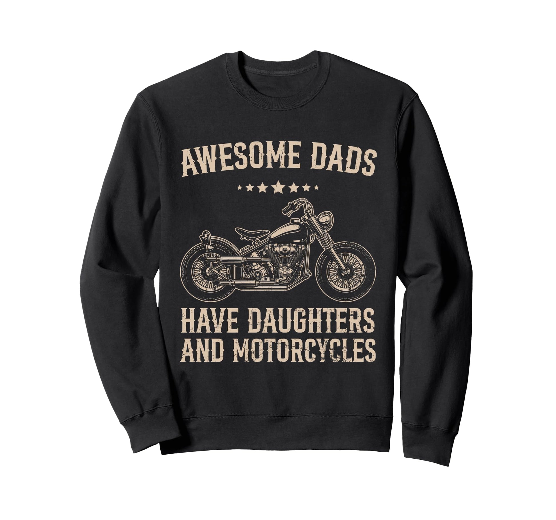 Biker Awesome Dads Have Daughters And Sweatshirt - Minimalist Print Unisex - T-Shirt, Sweatshirt, Hoodie