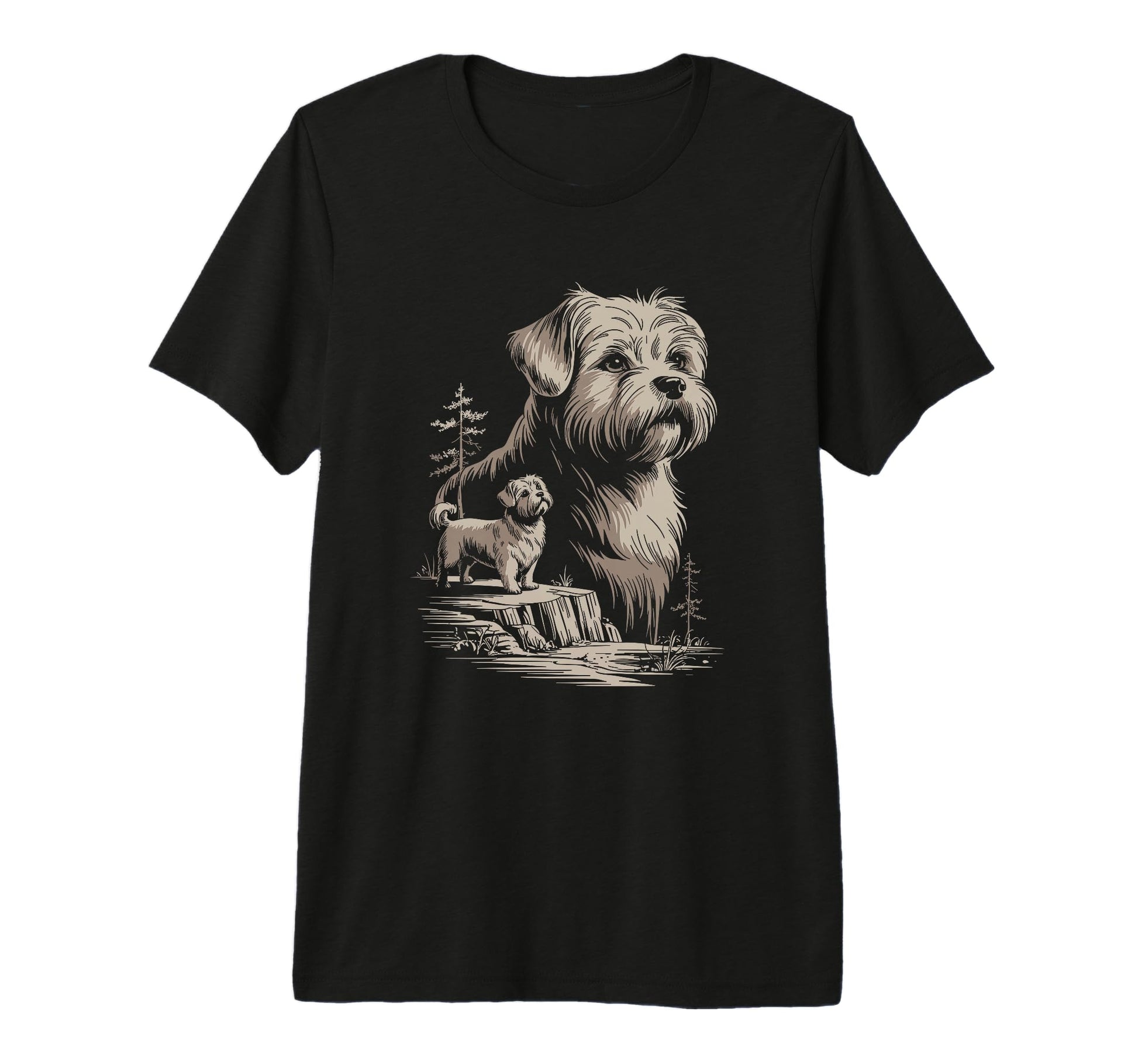 Mom Dad Maltese Dog Owner Hiking T-Shirt - Fun Novelty Design Men Women - T-Shirt, Sweatshirt, Hoodie