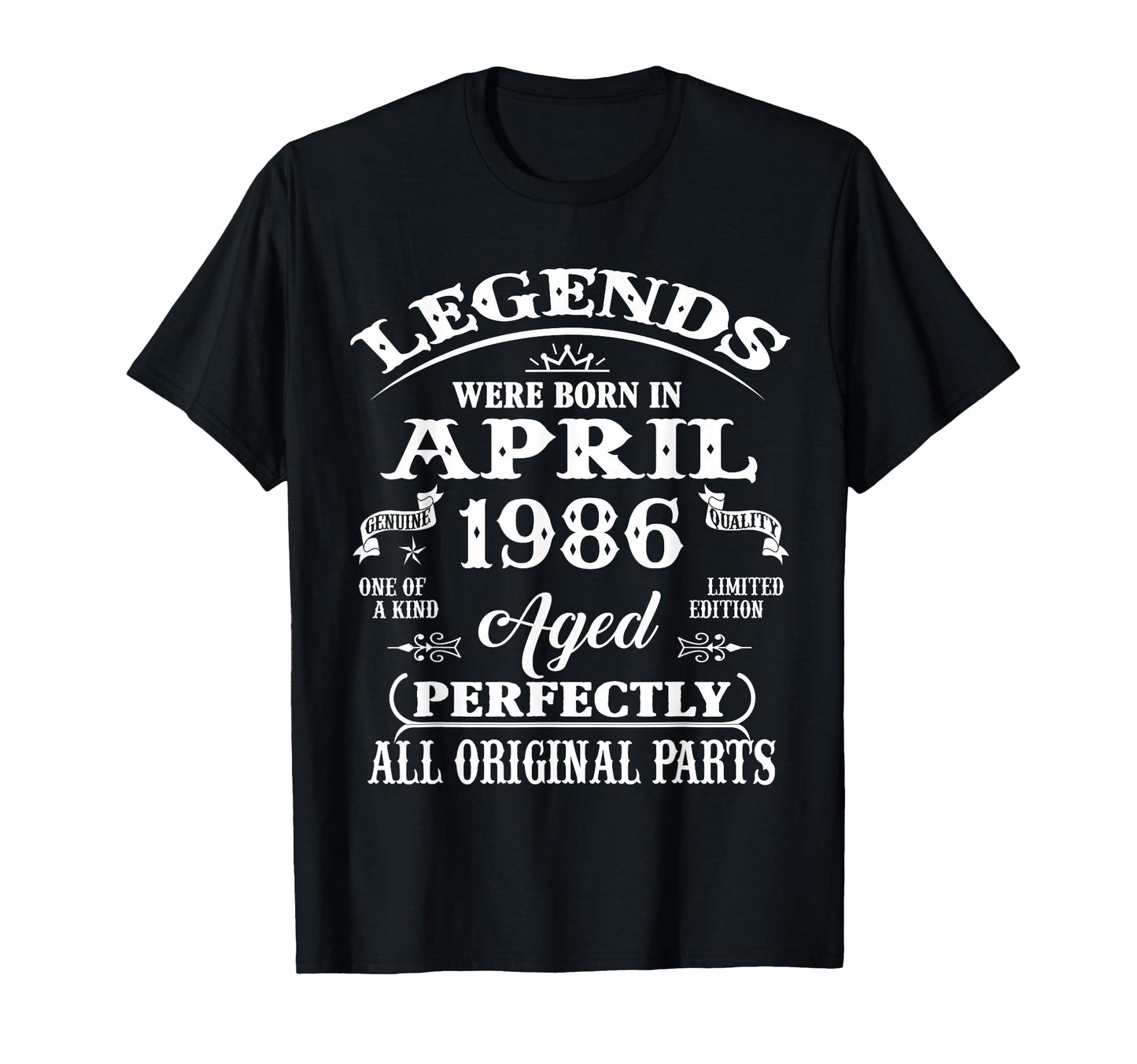 40Th Birthday Gift Legend Born April T-Shirt - Streetwear Style Men Women - T-Shirt, Sweatshirt, Hoodie