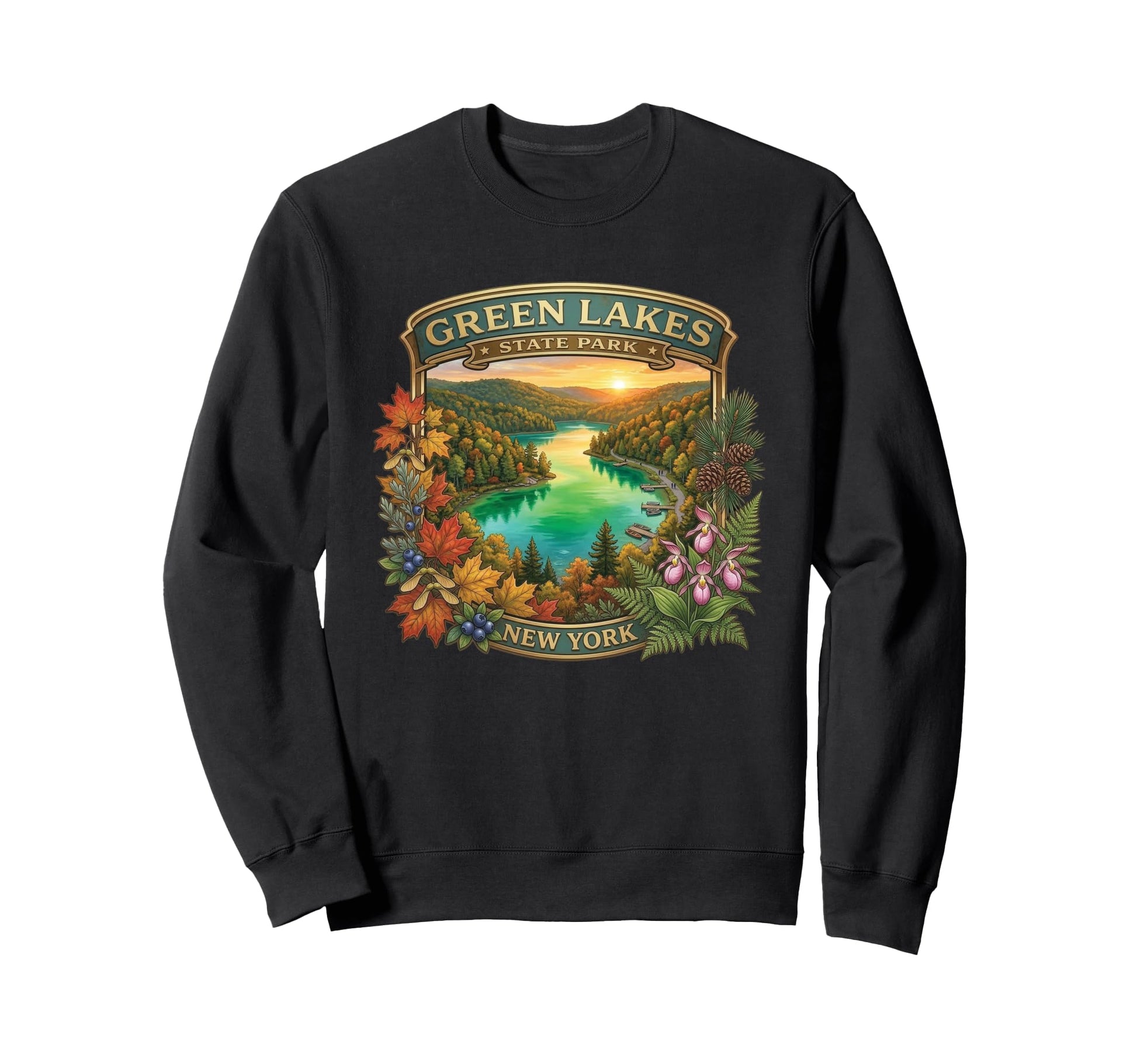 Green Lakes State Park Syracuse New Sweatshirt - Streetwear Style Unisex - T-Shirt, Sweatshirt, Hoodie