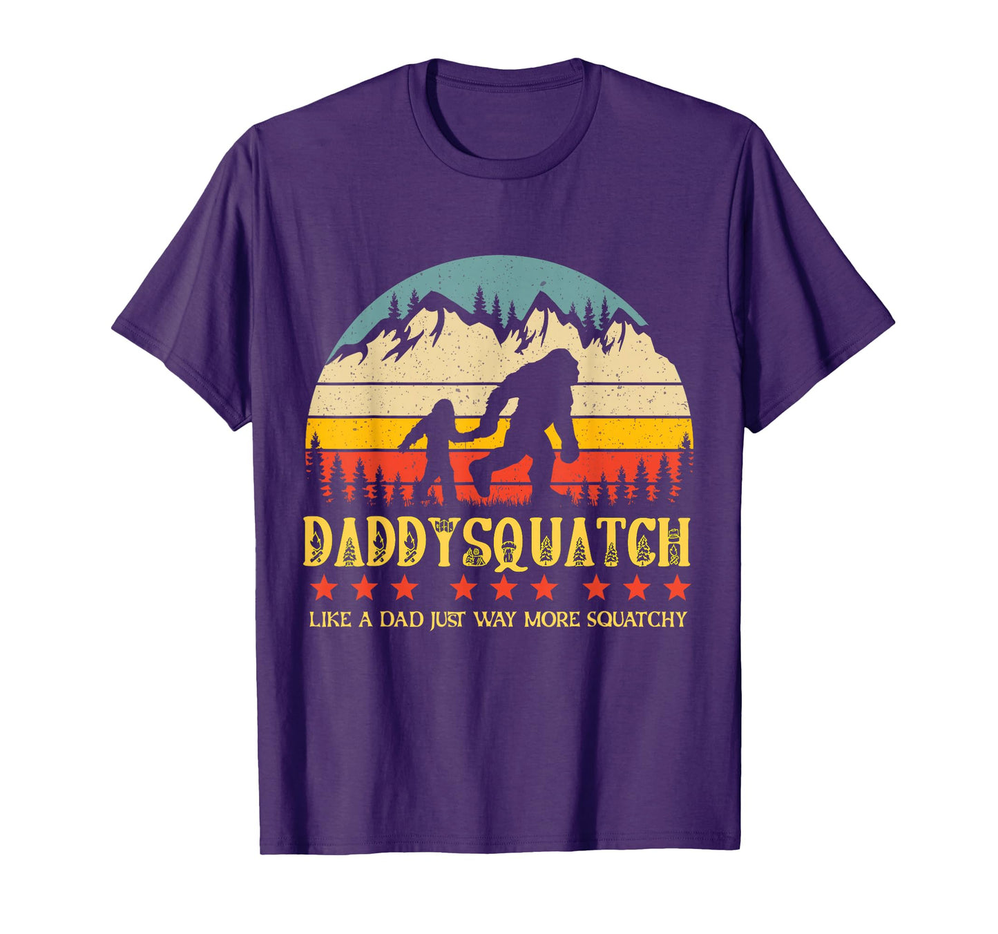 Funny Bigfoot Family Matching Fathers T-Shirt - Trendy Graphic Men Women - T-Shirt, Sweatshirt, Hoodie