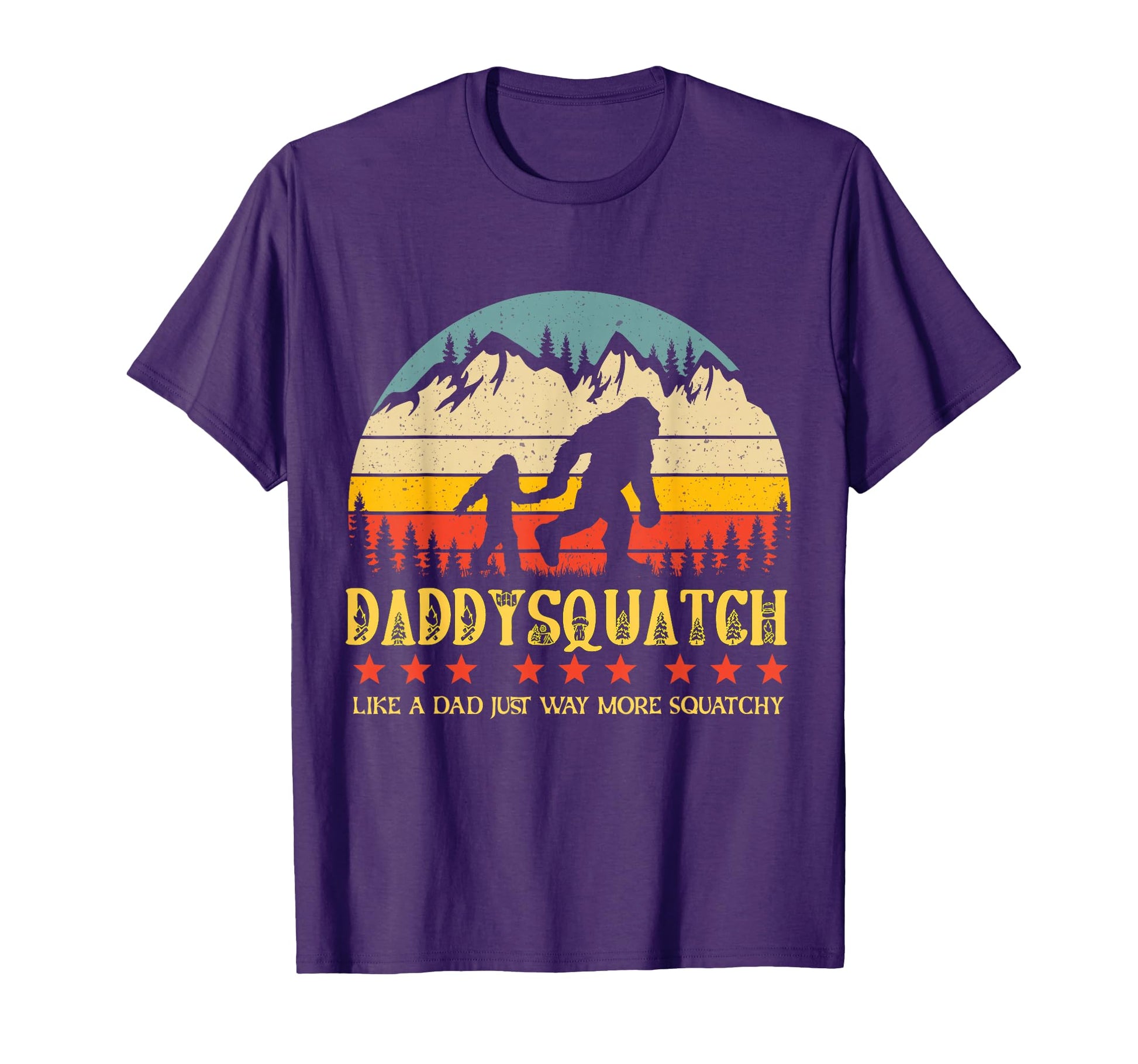 Funny Bigfoot Family Matching Fathers T-Shirt - Trendy Graphic Men Women - T-Shirt, Sweatshirt, Hoodie