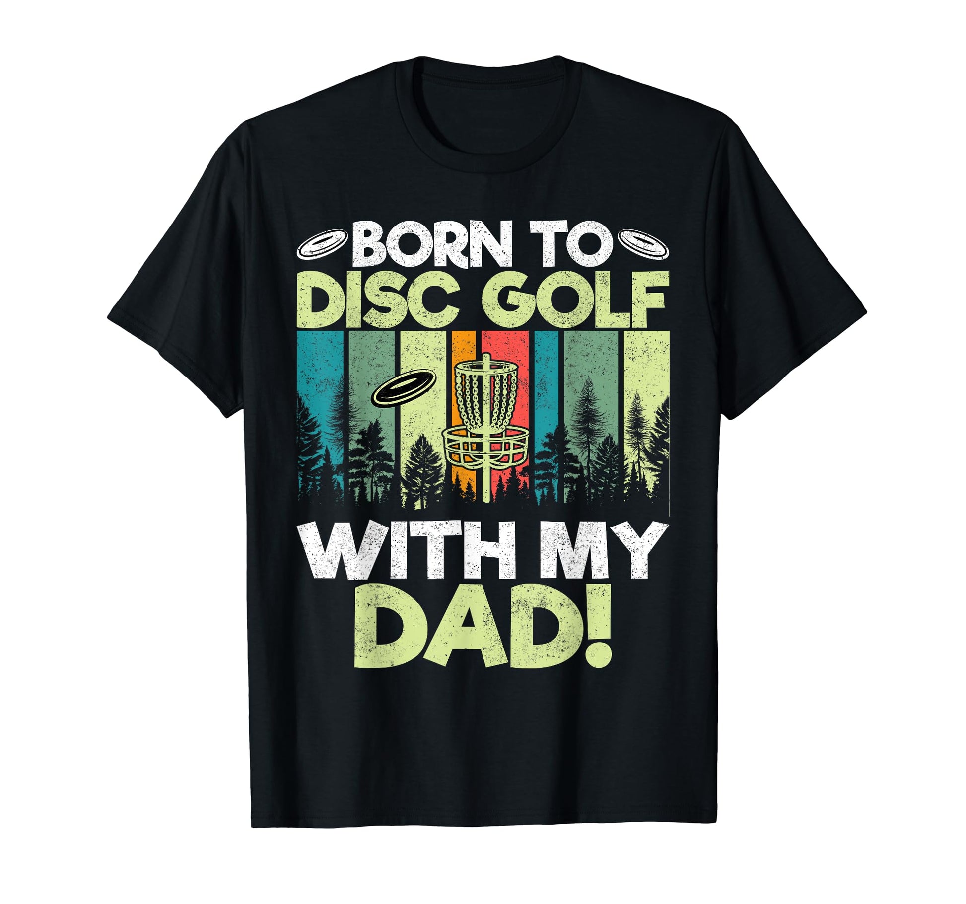 Born To Disc Golf My Dad Reveal Disc T-Shirt - Minimalist Print for Adults - T-Shirt, Sweatshirt, Hoodie