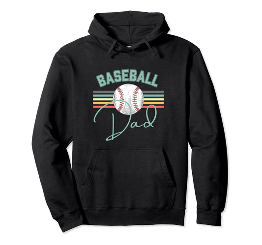 Baseball Dad Fun Hoodie - Streetwear Style Unisex - T-Shirt, Sweatshirt, Hoodie
