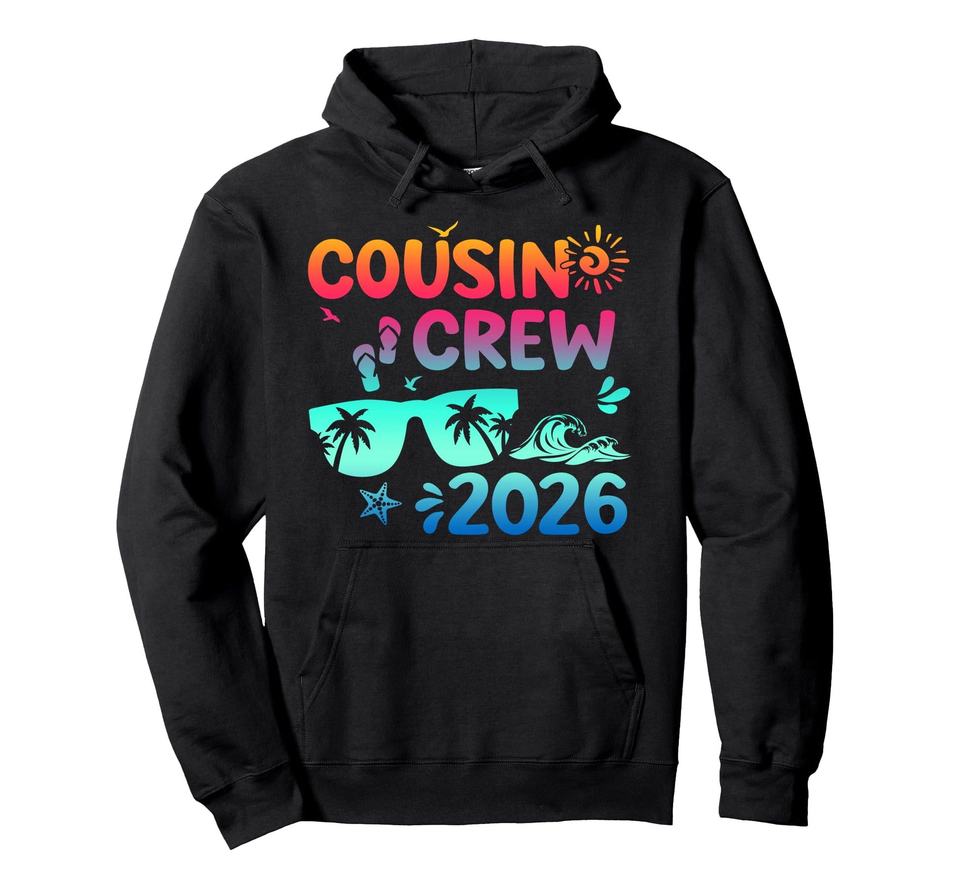 Cousin Crew 2026 Family Trip Matching Hoodie - Fun Novelty Design Unisex - T-Shirt, Sweatshirt, Hoodie