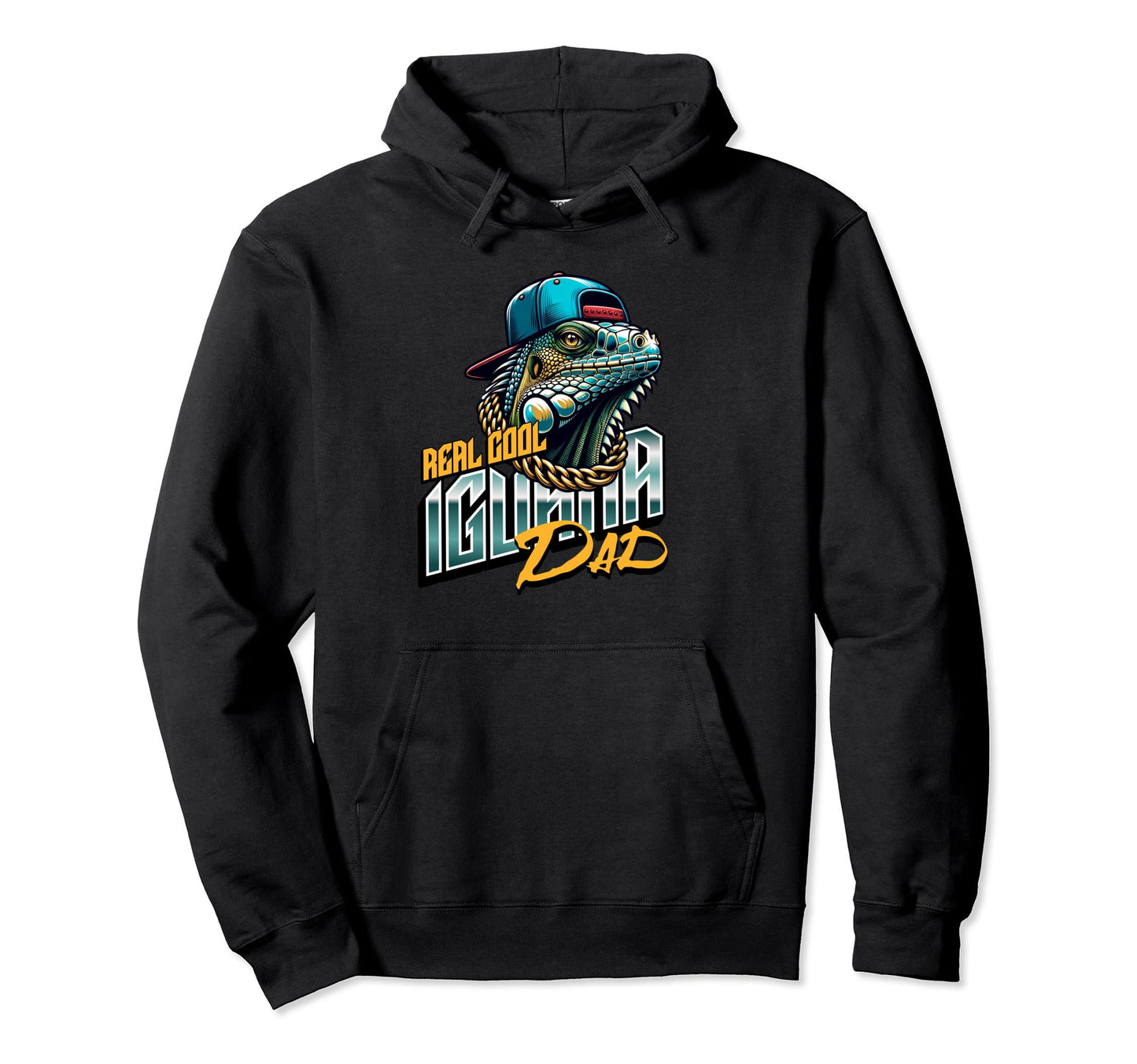 Iguana Pet Owner Reptile Lover Real Hoodie - Fun Novelty Design for Adults - T-Shirt, Sweatshirt, Hoodie